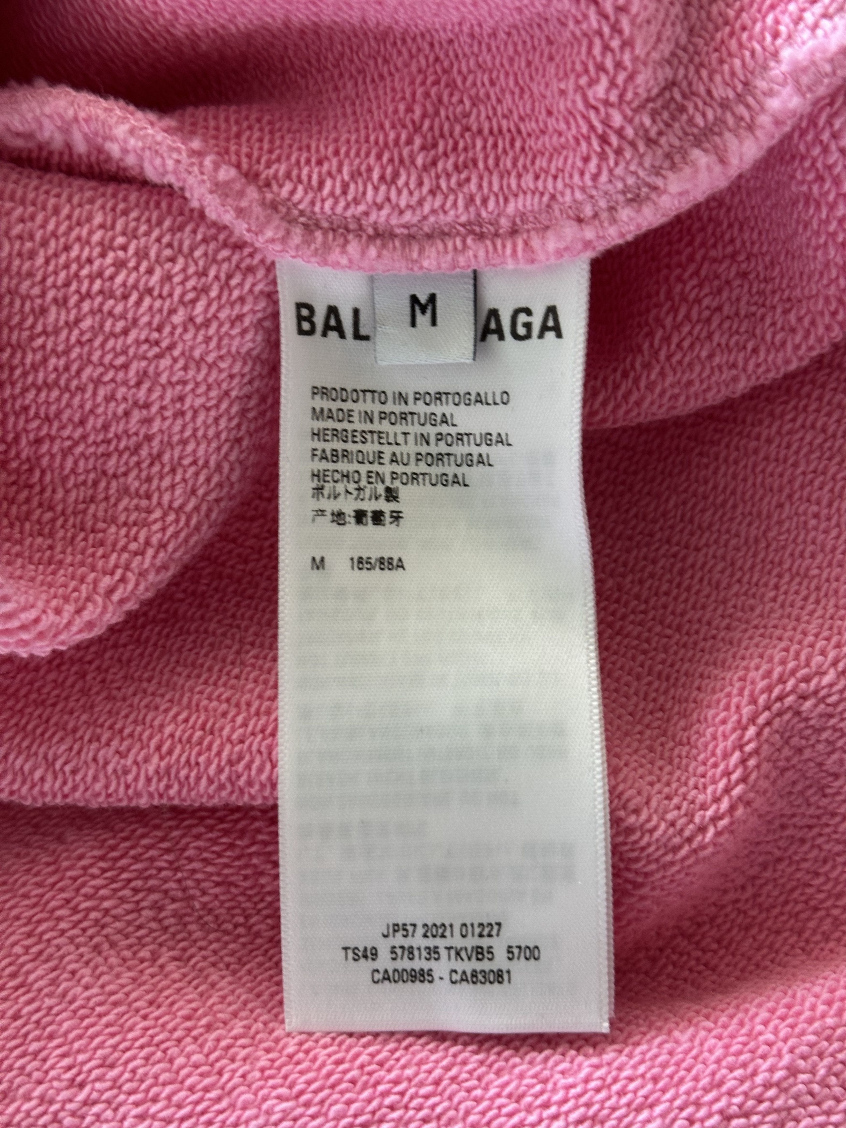 Balenciaga Balenciaga Pink BB Logo Hoodie Size US XL / EU 56 / 4 - 4 Thumbnail