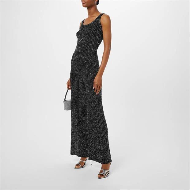 Missoni o1g2r1mq1124 Tank Top in Black & Silver Size M / US 6-8 / IT 42-44 - 6 Thumbnail