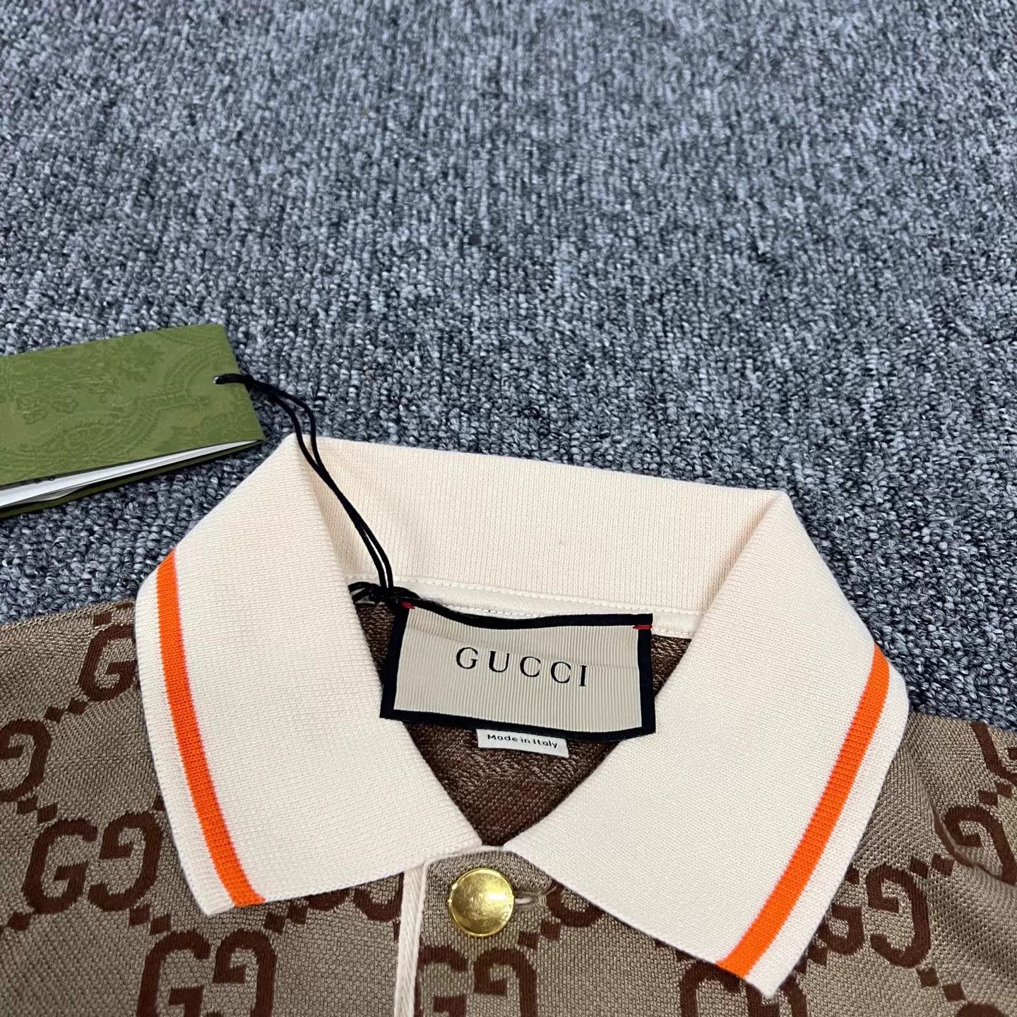 Gucci Gucci GG Monogram Gold Polo S Short Sleeve NWT Size US S / EU 44-46 / 1 - 5 Thumbnail