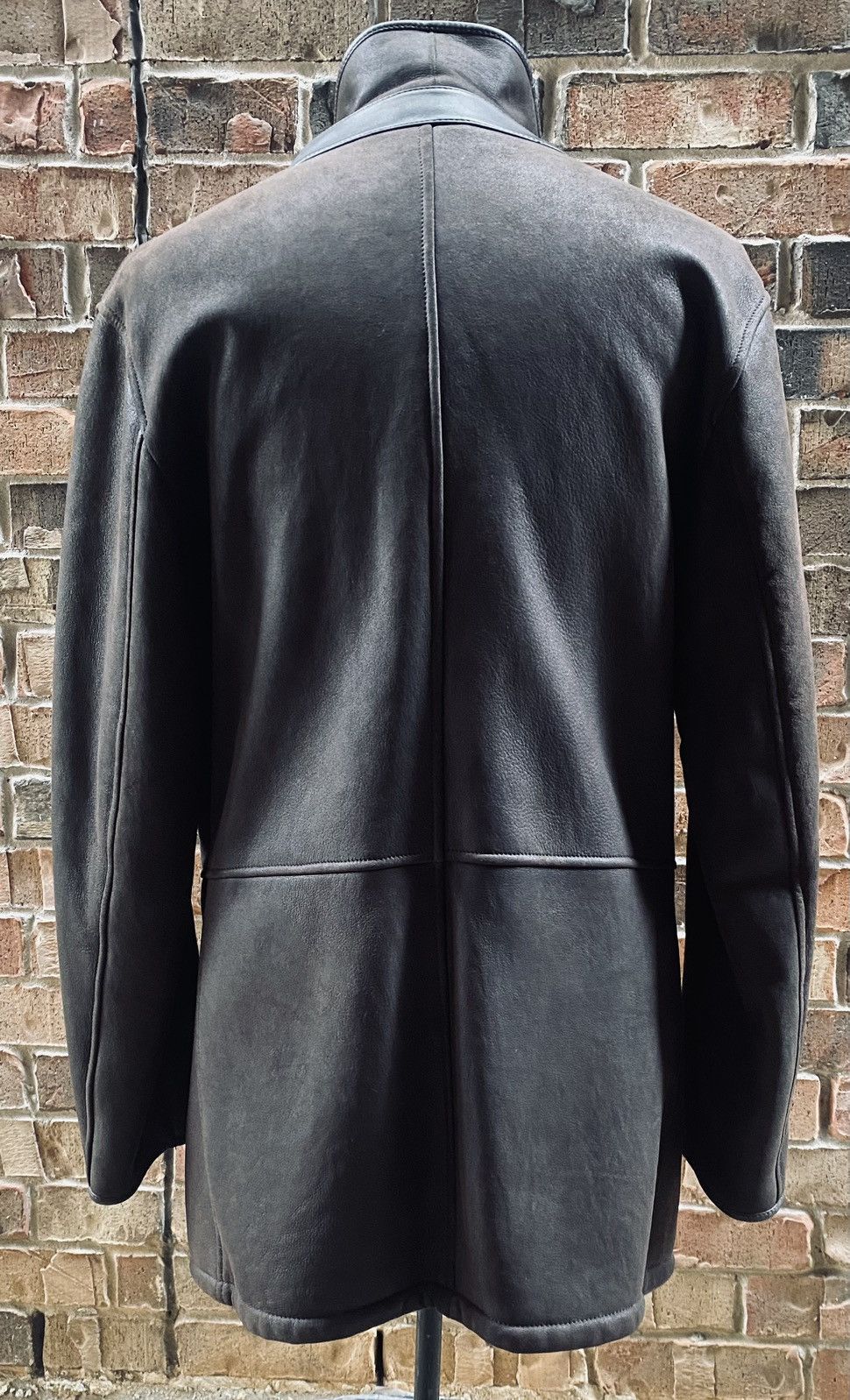 Ermenegildo Zegna Zegna 🇮🇹 brown suede full Sherpa lined car coat 50 VGC Size US M / EU 48-50 / 2 - 3 Thumbnail