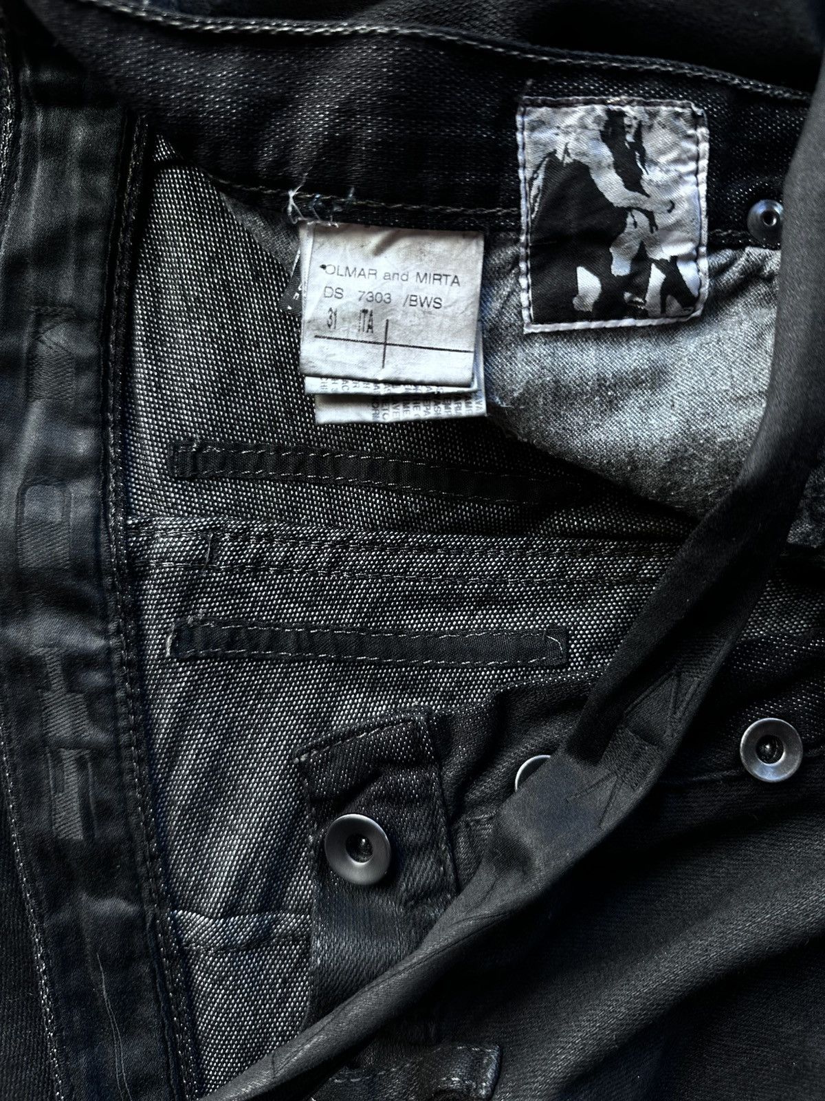Rick Owens × Rick Owens Drkshdw RICK OWENS SPIRAL DENIM WAXED FW09 CRUST Size US 31 - 7 Thumbnail