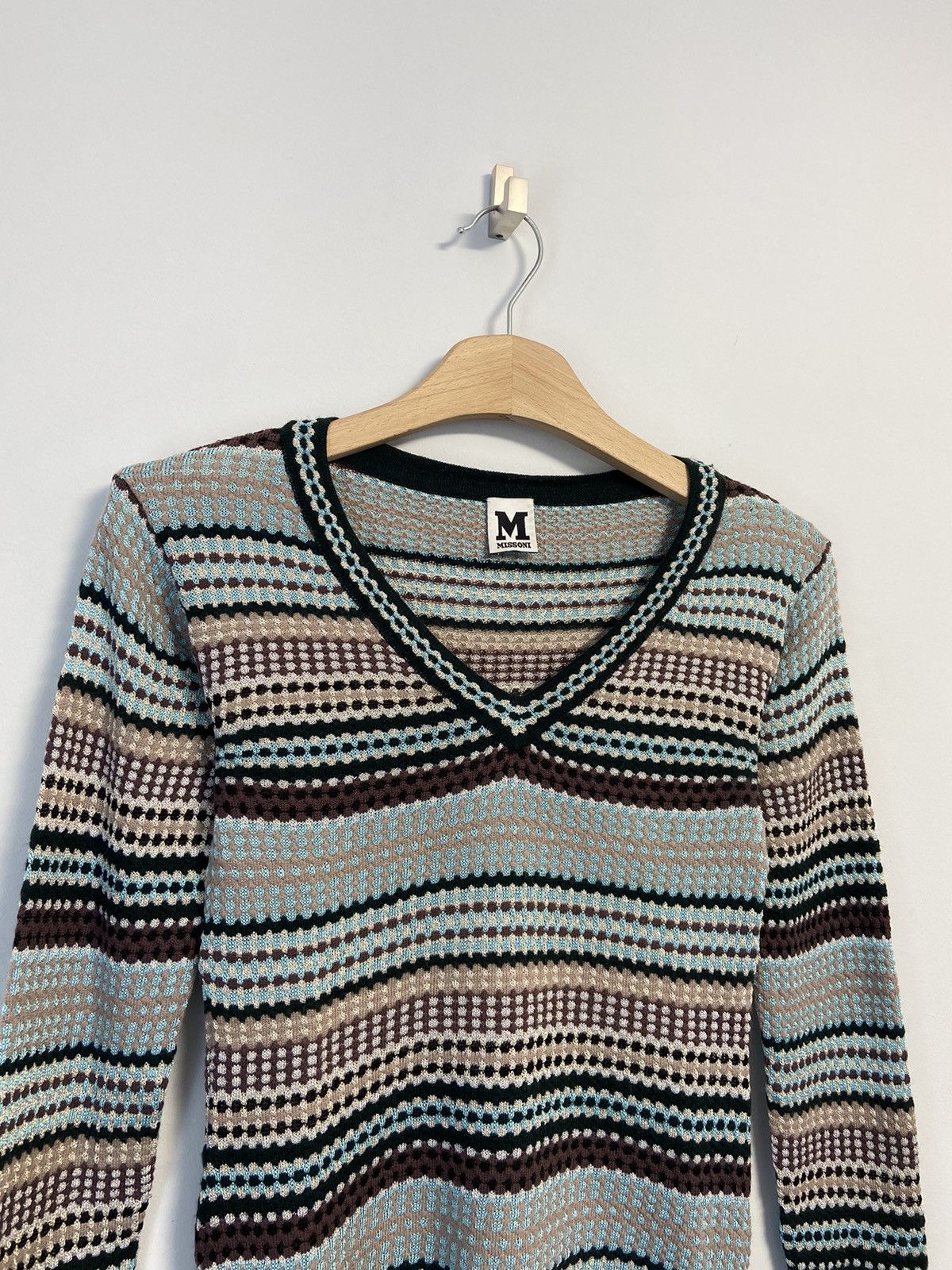Missoni MISSONI Textured Thin Knit Pullover Sweater Top Size 40 Size M / US 6-8 / IT 42-44 - 2 Thumbnail