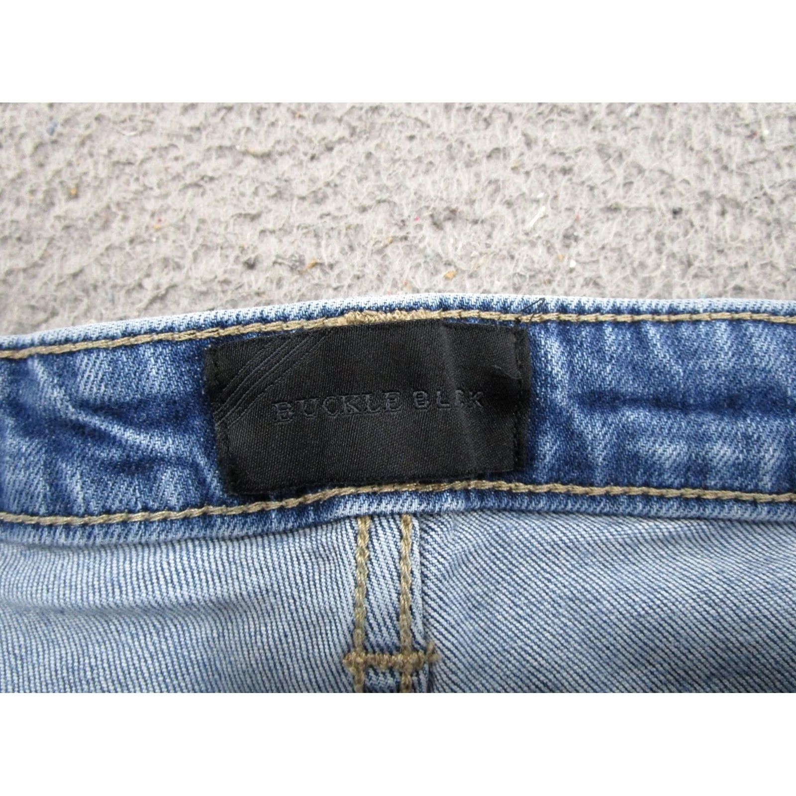 Buckle Black Buckle Black Jeans Womens Mom High Rise Distressed Medium Wash 29 Regular 5-Pocket Blue Cotton Denim Modern Size 29" - 4 Thumbnail
