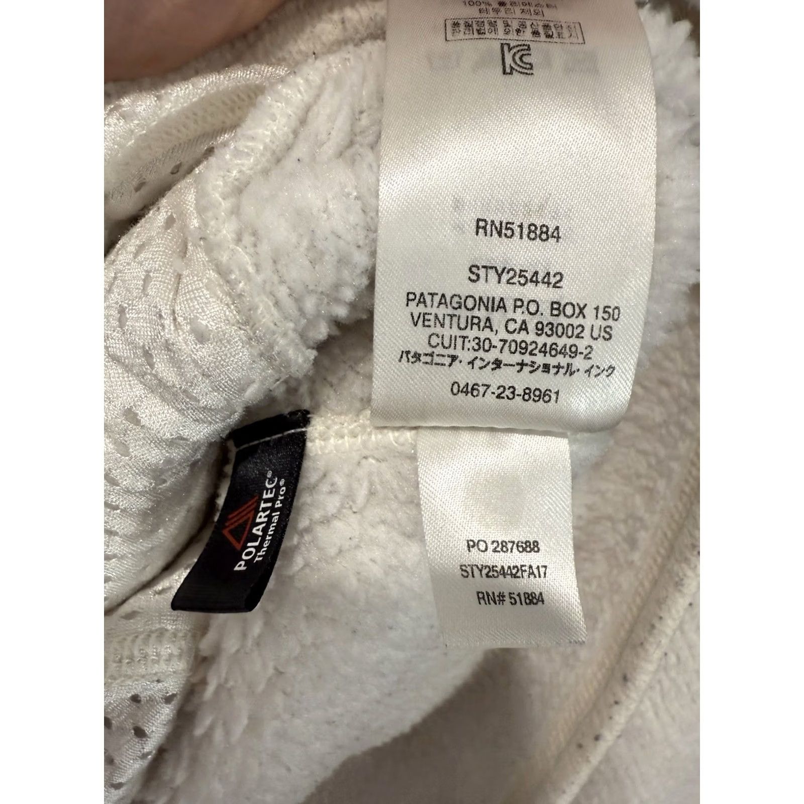 Patagonia Patagonia Women's Medium White Fleece Pullover Sweater Snap-T Outdoor All Seasons Size M / US 6-8 / IT 42-44 - 4 Thumbnail