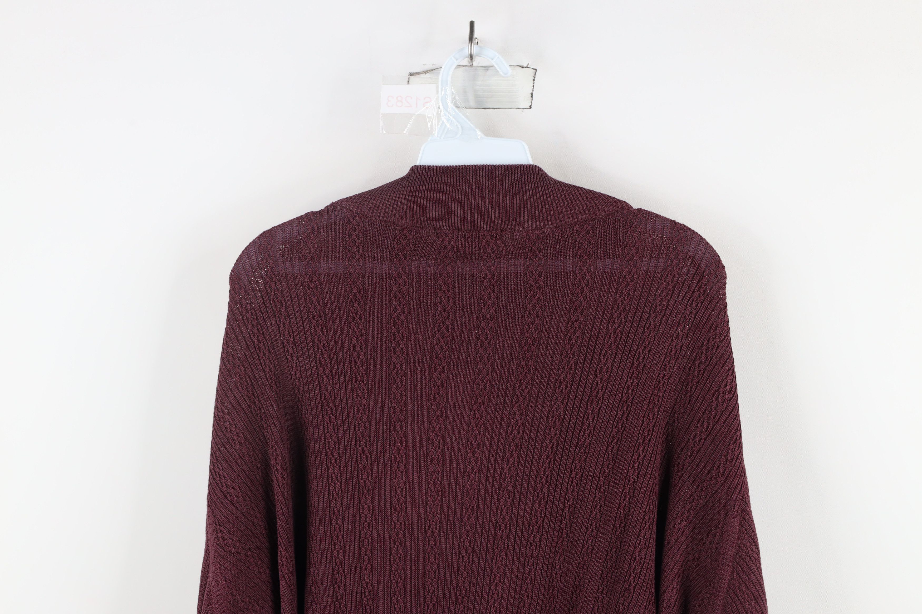 Vintage Vintage 90s Streetwear Lightweight Knit Mock Neck Sweater Size US L / EU 52-54 / 3 - 8 Thumbnail