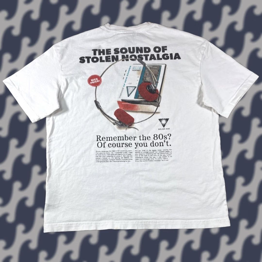H&M H&M Sound of Nostalgia Graphic T-Shirt Men’s Medium Short Sleeve Crew Neck White 100% Cotton Regular Fit Vintage No Size US L / EU 52-54 / 3 - 1 Thumbnail