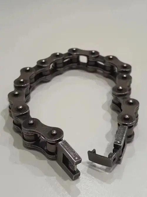 Other 10 MM + 23.5 Cm Length Motorcycle Chain Bracelet Size ONE SIZE - 3 Thumbnail