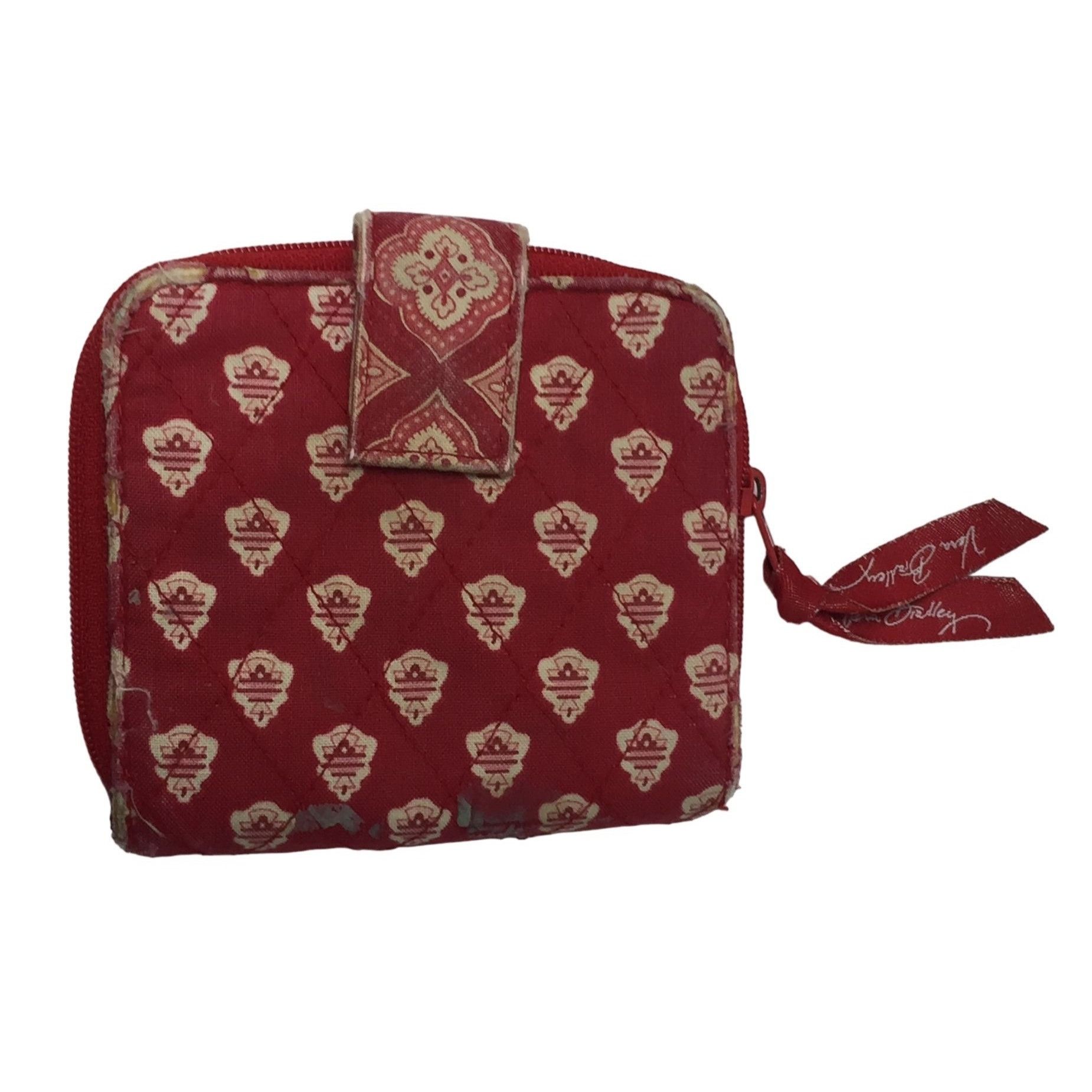 Vera Bradley Womens Red/White Vera Bradley Wallet Size ONE SIZE - 3 Thumbnail