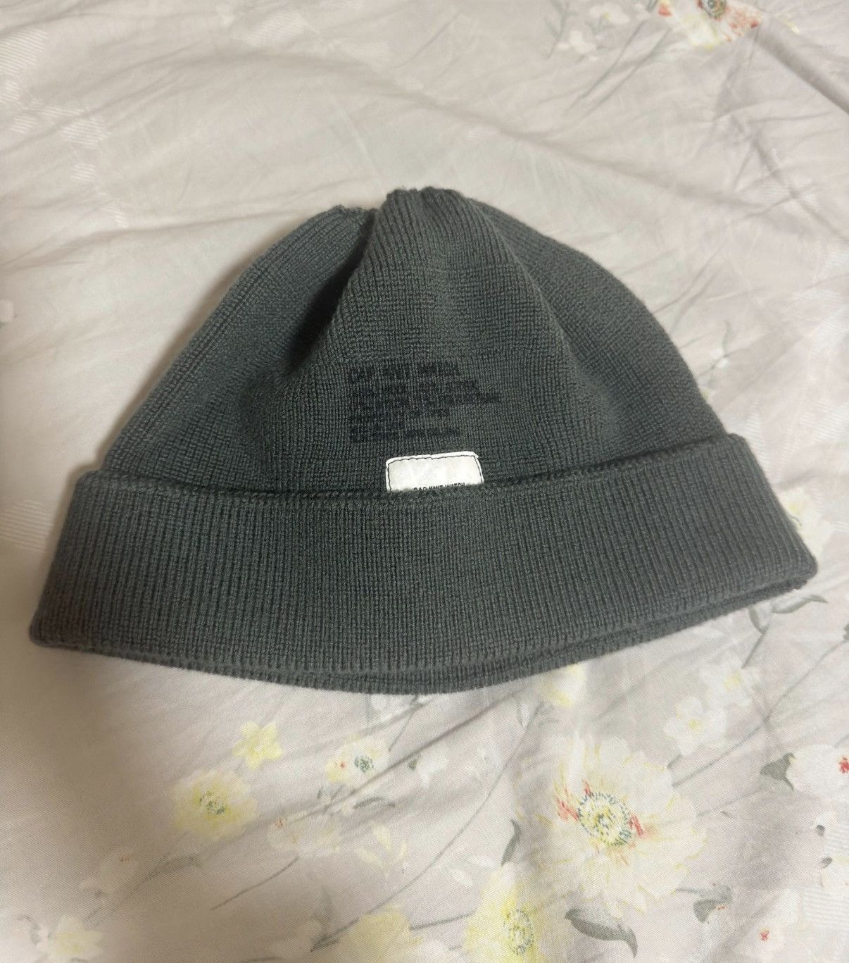 N.HOOLYWOOD 22AW Japanese wool blend knit beanie Grey