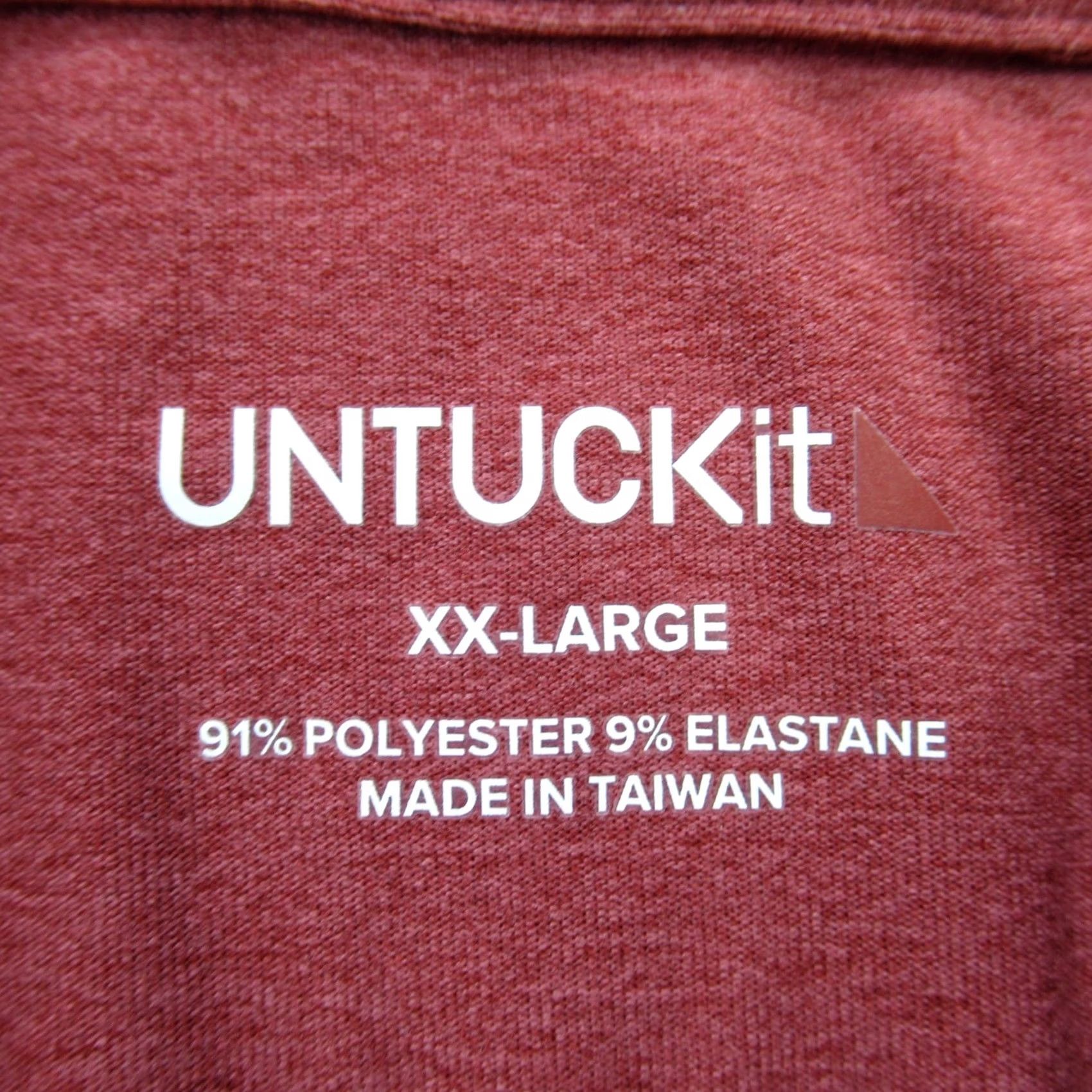 UNTUCKit UNTUCKit Shirt Mens 2XL Short Sleeve Polo Lightweight Red Golf Casual Polo Shirt Mens 2XL Red Golf Untuckit Size US XXL / EU 58 / 5 - 4 Thumbnail