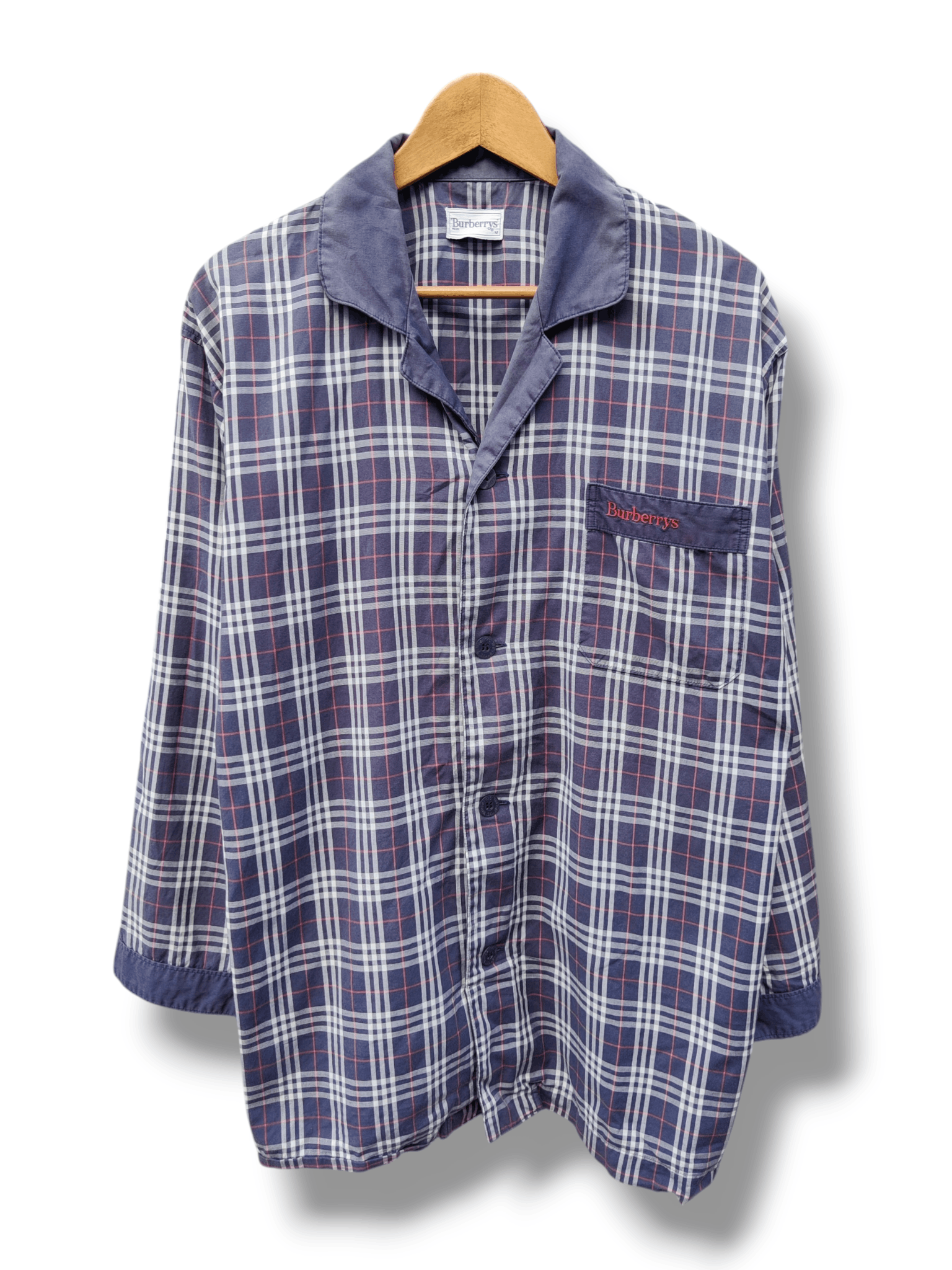 Burberry Vintage Faded Burberry Nova Check Sleepwear Shirt Size US M / EU 48-50 / 2 - 1 Thumbnail