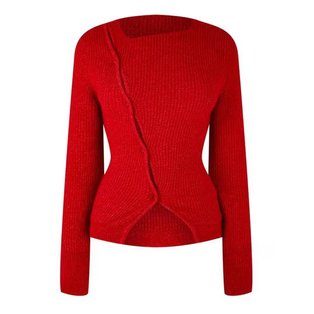 Jacquemus o1g2r1mq1024 Cardigan in Red Size M / US 6-8 / IT 42-44 - 1 Thumbnail