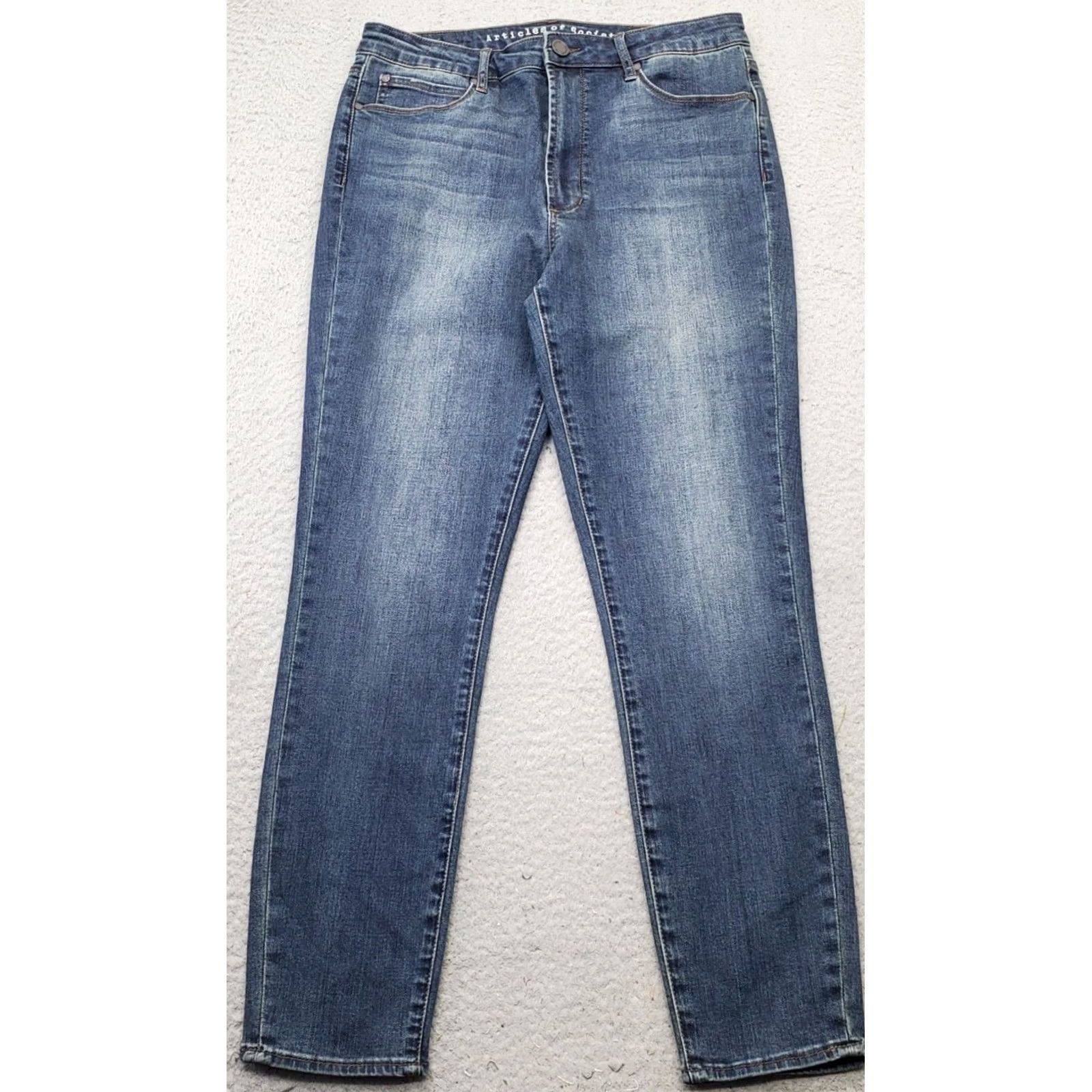 Vintage Articles Of Society Skinny Jeans Womens 31 Blue Denim 5-Pocket Design Jeans Size 24" / US 00 / IT 34 - 2 Thumbnail
