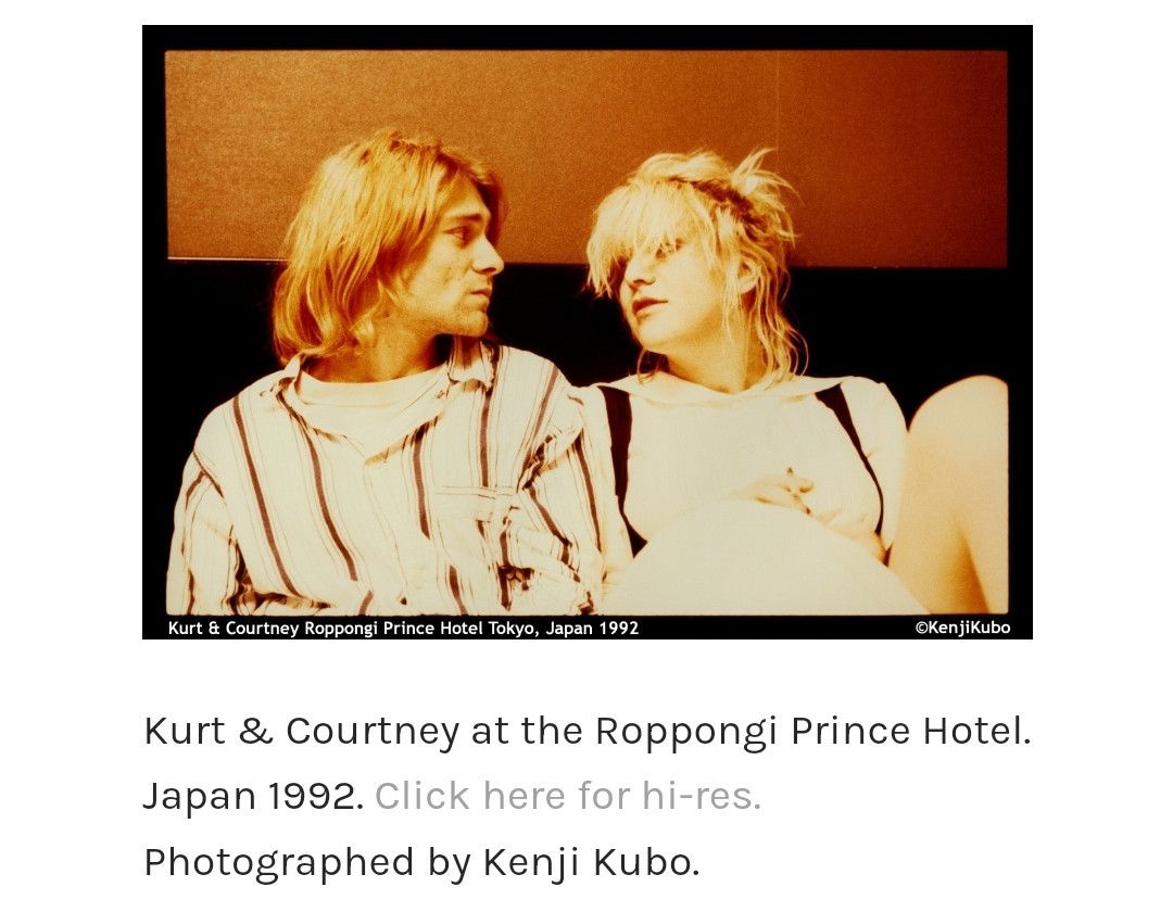 Band Tees 🔥RARE🔥 Vintage Kurt Cobain Courtney 90s Love by kenji kubo Size US S / EU 44-46 / 1 - 10 Thumbnail