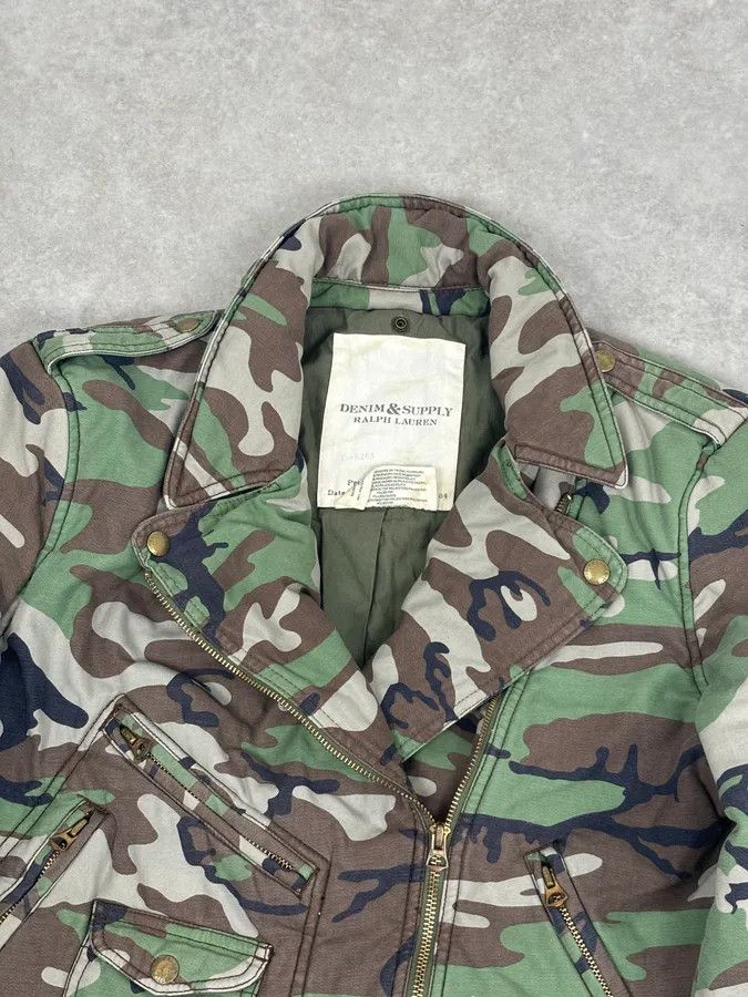 Polo Ralph Lauren Ralph Lauren Military Camo Perfecto Biker Jacket Size M / US 6-8 / IT 42-44 - 5 Thumbnail