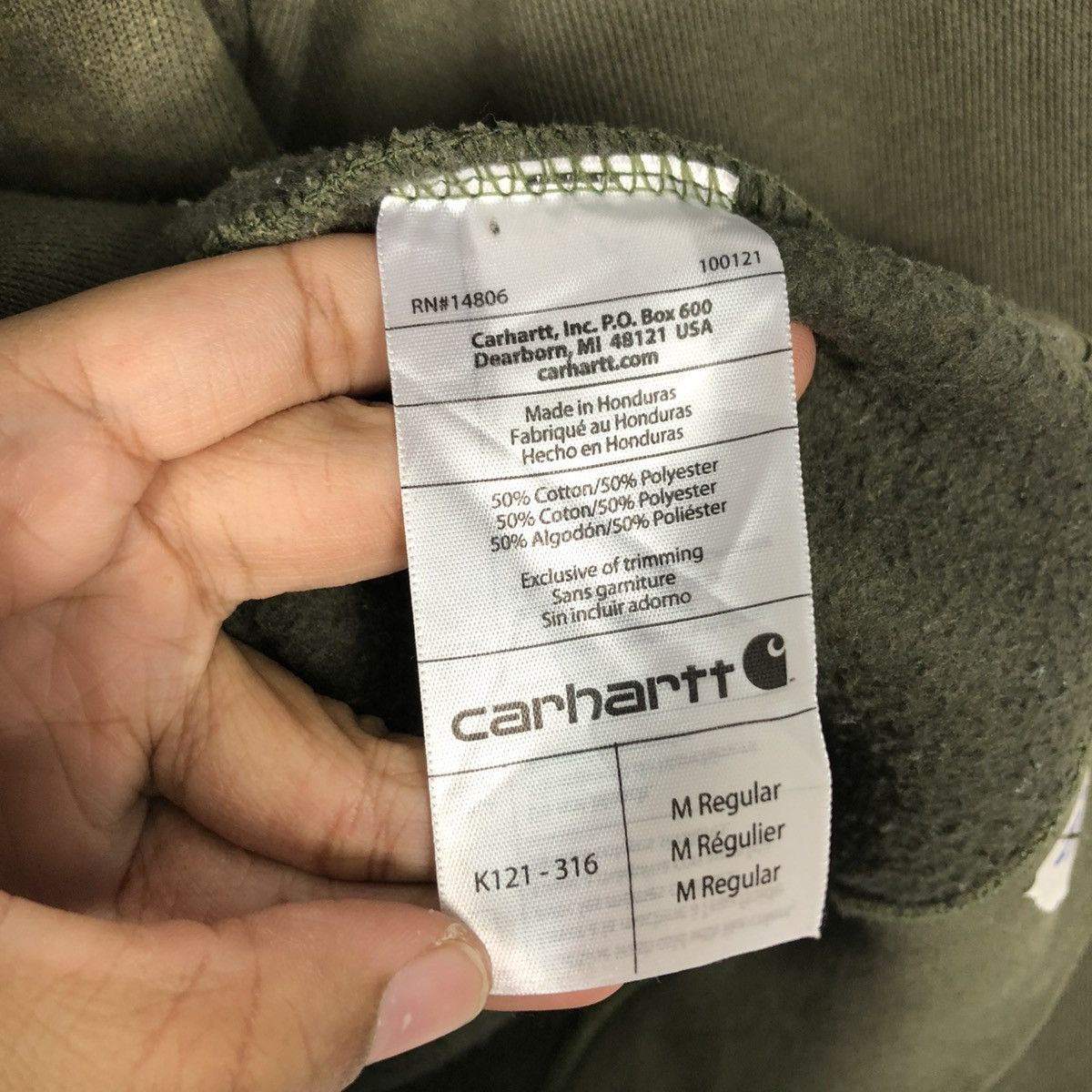 Carhartt 🔥VINTAGE HOODIE PULL OVER CARHARTT RICH GREEN Size US M / EU 48-50 / 2 - 20 Thumbnail
