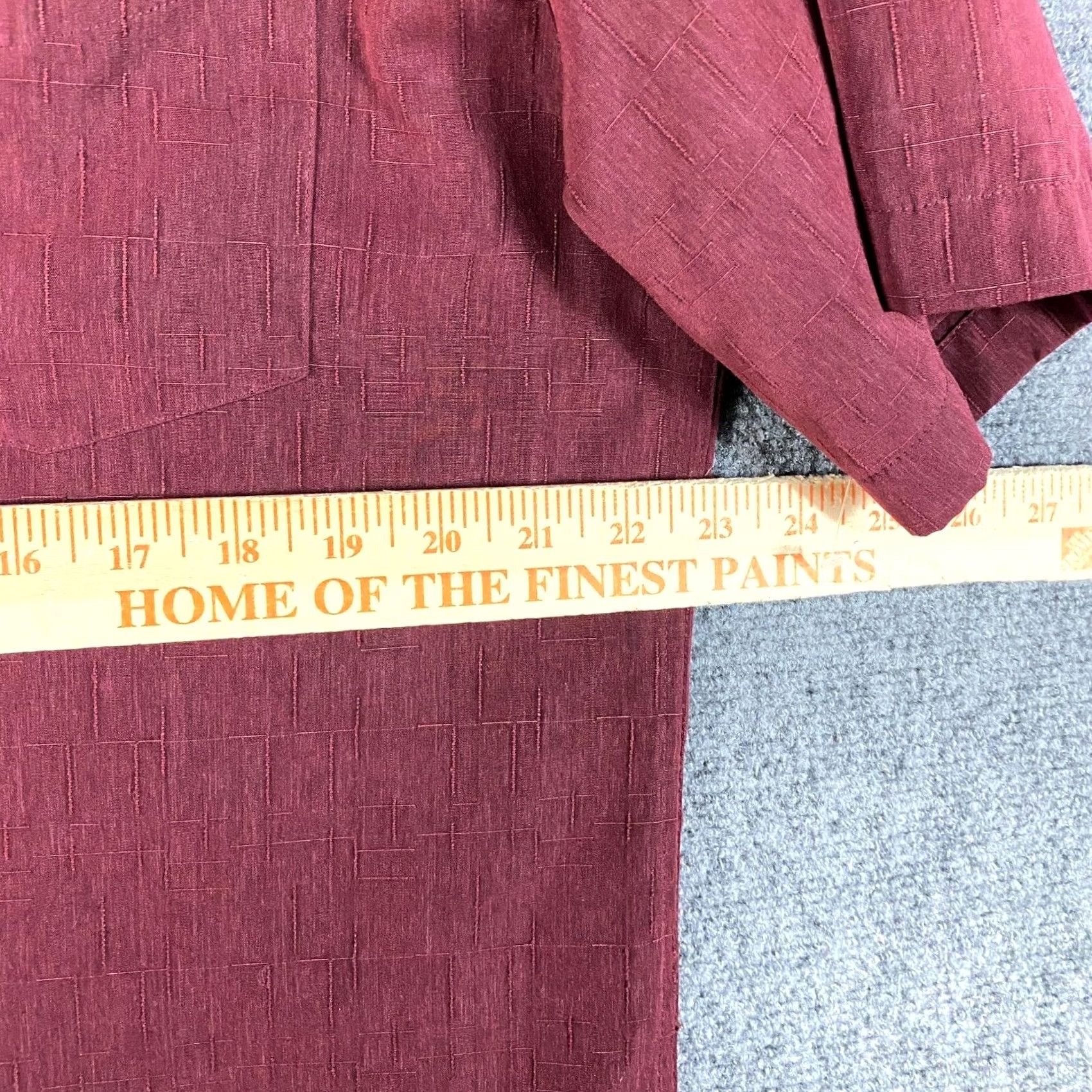 Vintage Batck Bay Button-Up Shirt Men Short Sleeve Red M 100% Polyester Button Closure Collared Casual Shirt, Regular Fit, Vintage No Size US M / EU 48-50 / 2 - 7 Thumbnail