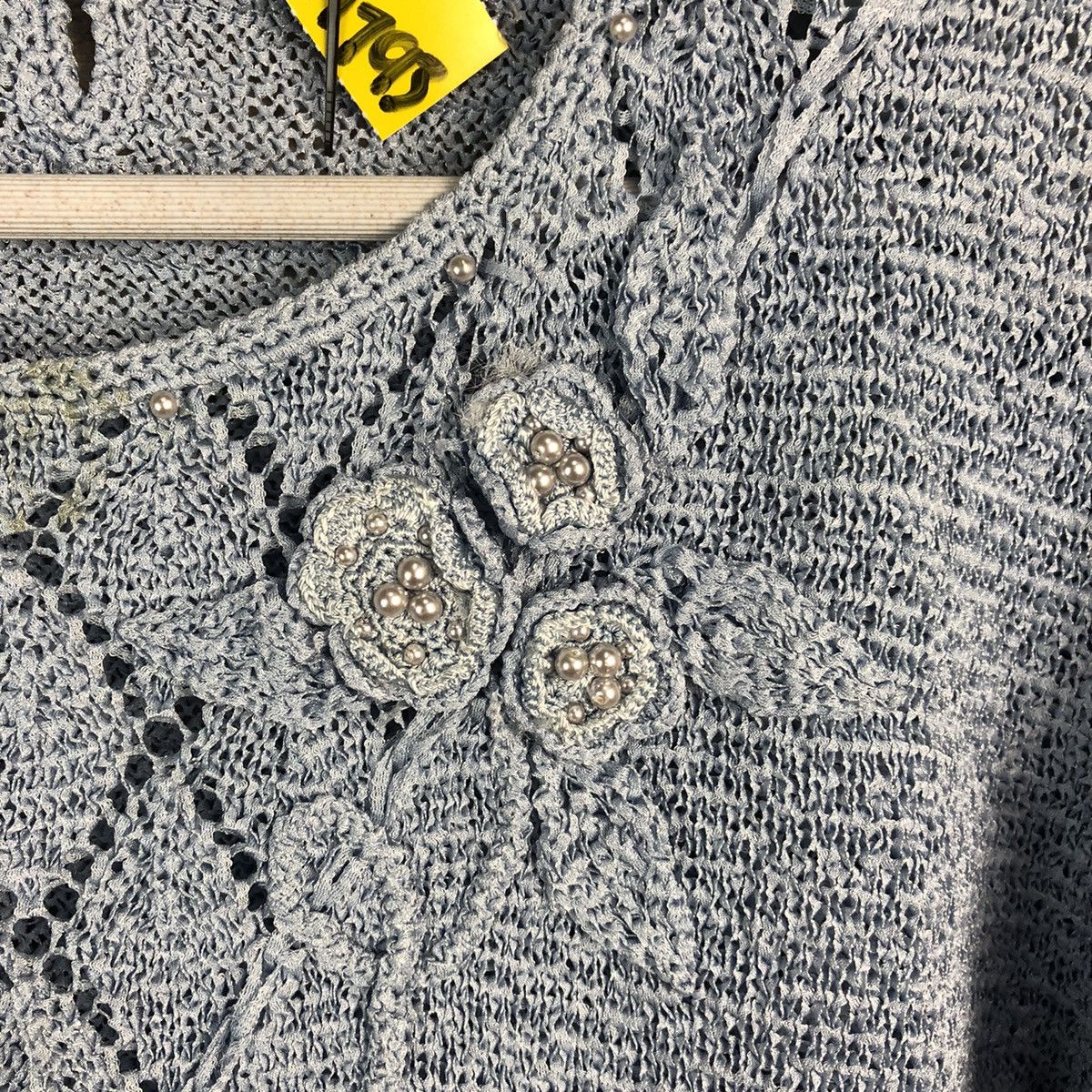 Homespun Knitwear × Japanese Brand La Reine Blue Knitwear #A1793 Size XS / US 0-2 / IT 36-38 - 9 Thumbnail