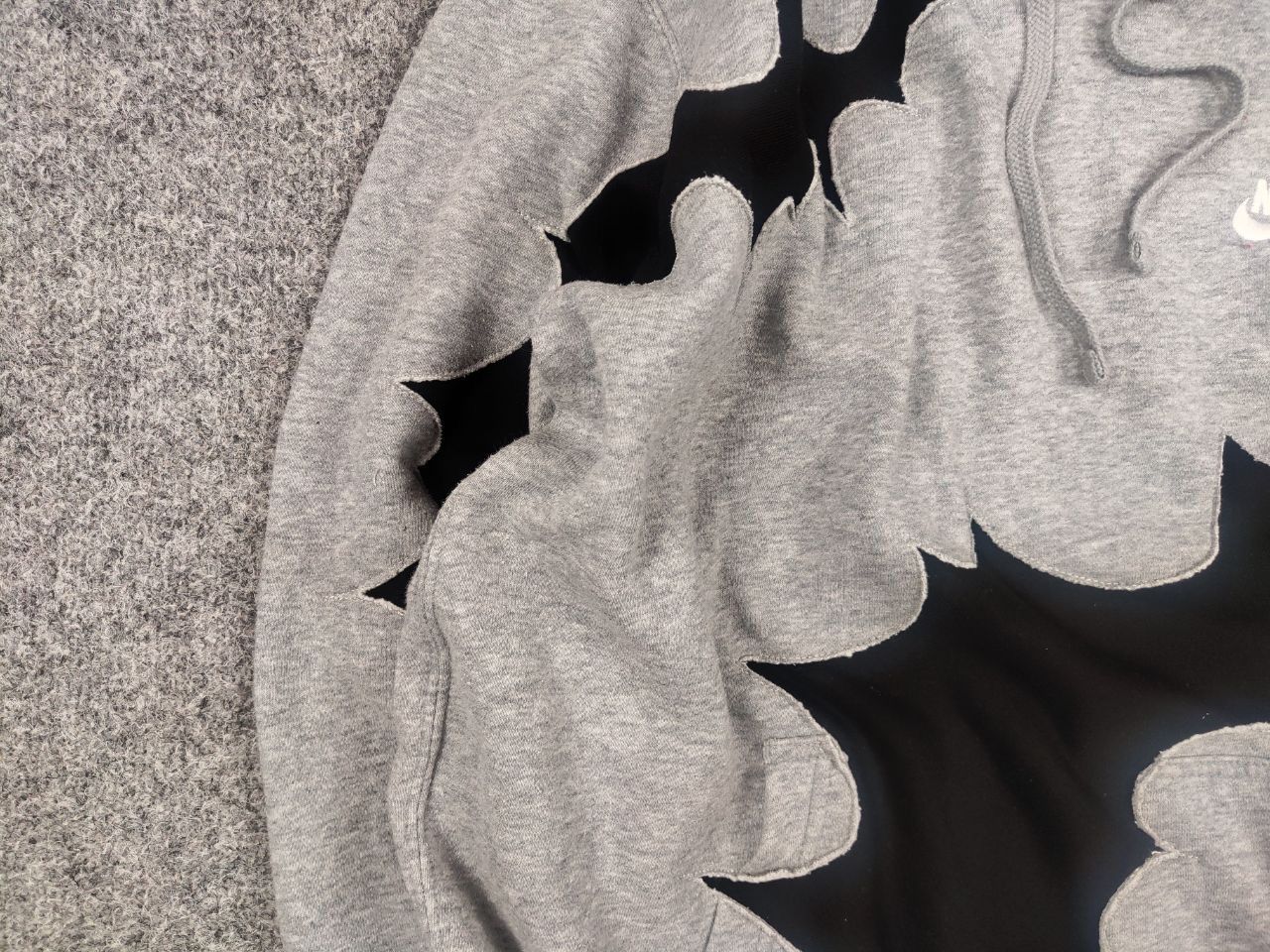 Nike Vintage Nike Gray Hoodie Y2K Style Designer Exclusive Size US M / EU 48-50 / 2 - 6 Thumbnail