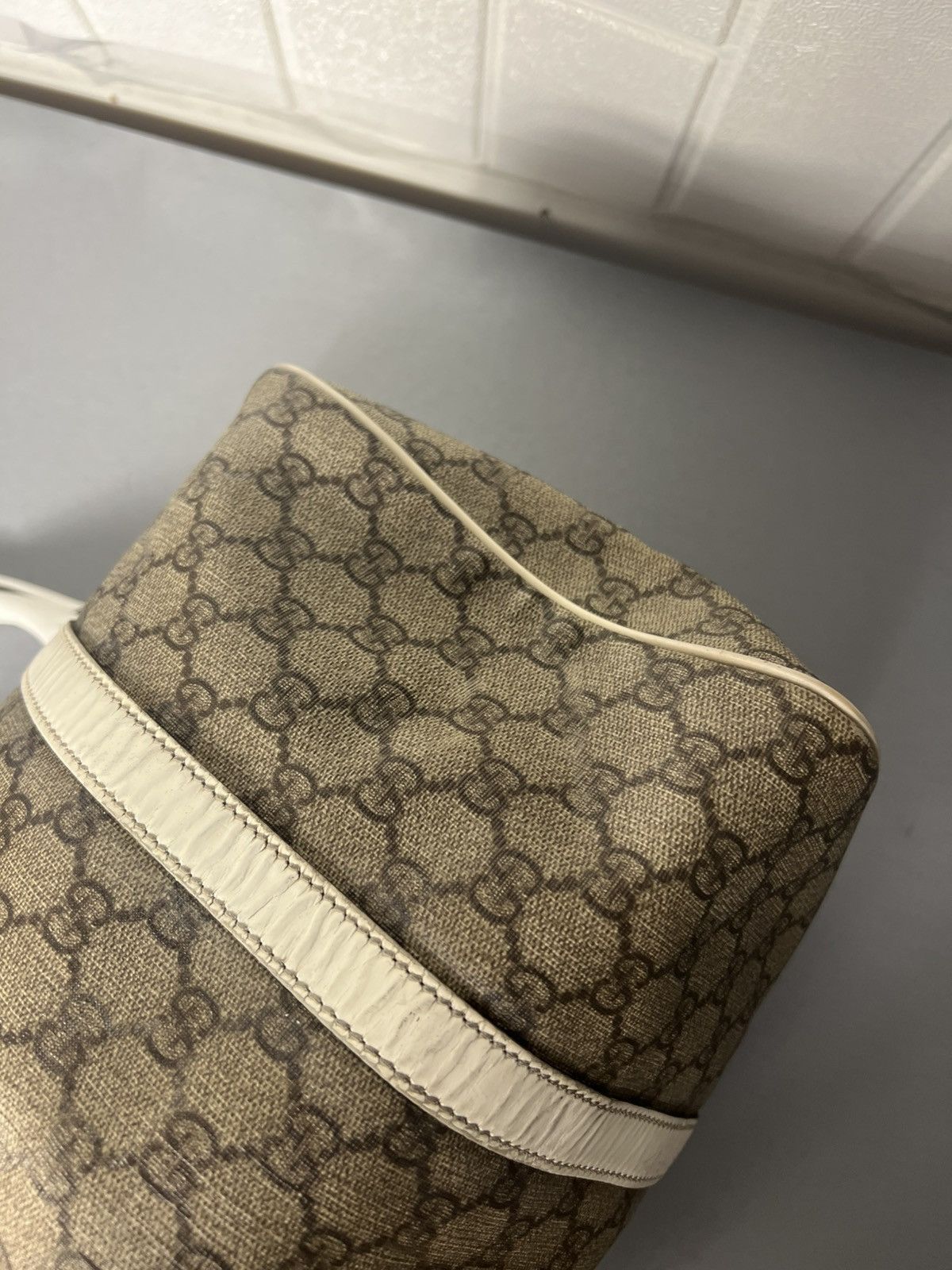 Gucci × Vintage VERY RARE GUCCI MONOGRAM BAG ITALIAN DESIGNER RETRO Y2K 90s Size ONE SIZE - 11 Thumbnail