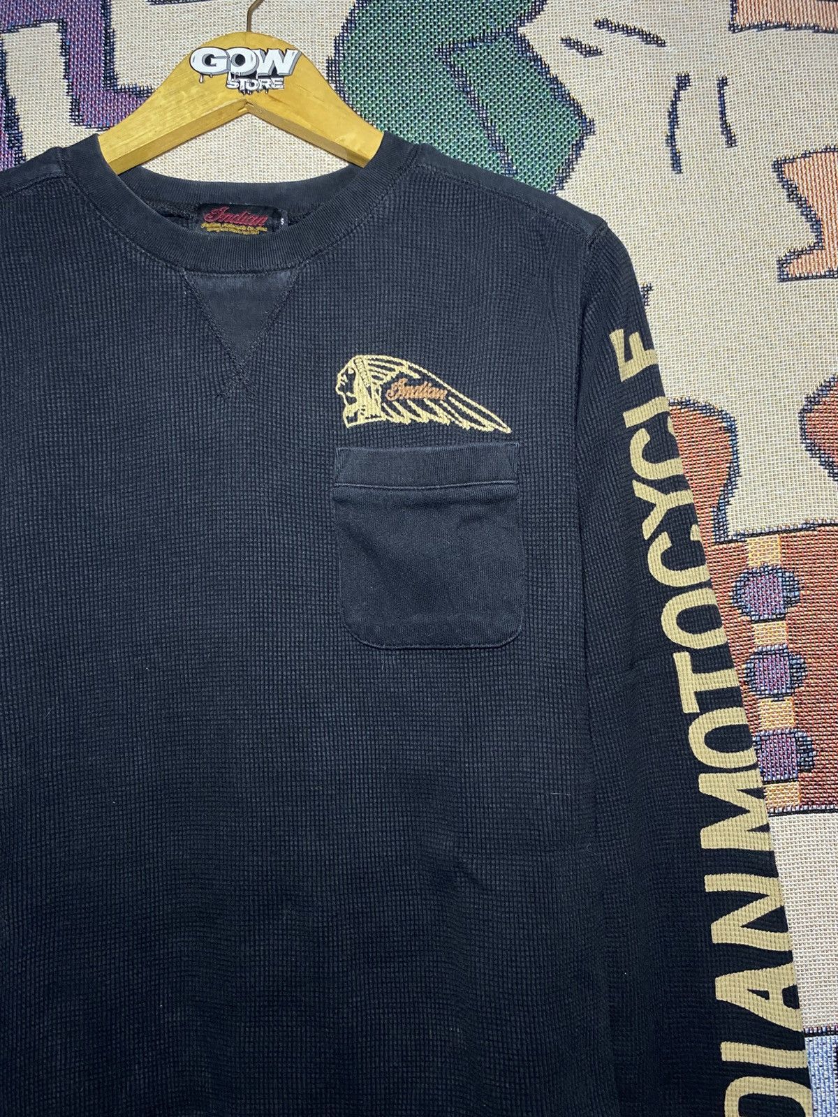 Japanese Brand Indian Motocycle Springfield Mass Racing Vintage Size US M / EU 48-50 / 2 - 3 Thumbnail