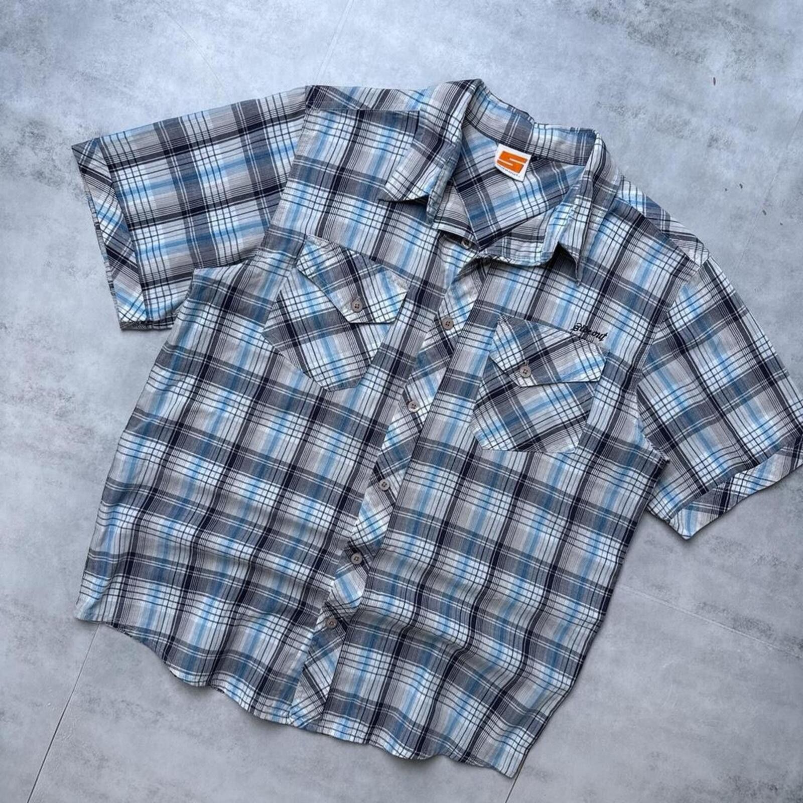 Sideout Y2K Sideout Button Up Skater Shirt Size US M / EU 48-50 / 2 - 2 Thumbnail