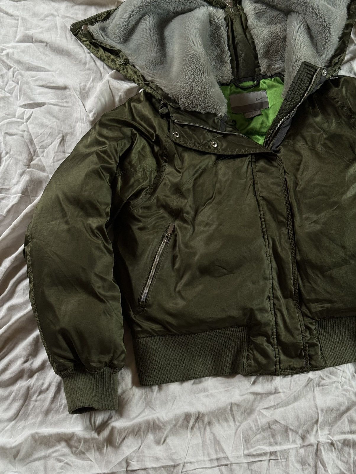 Nike Nike vintage hooded zip down bomber jacket 203101 techwear Size XL / US 12-14 / IT 48-50 - 3 Thumbnail