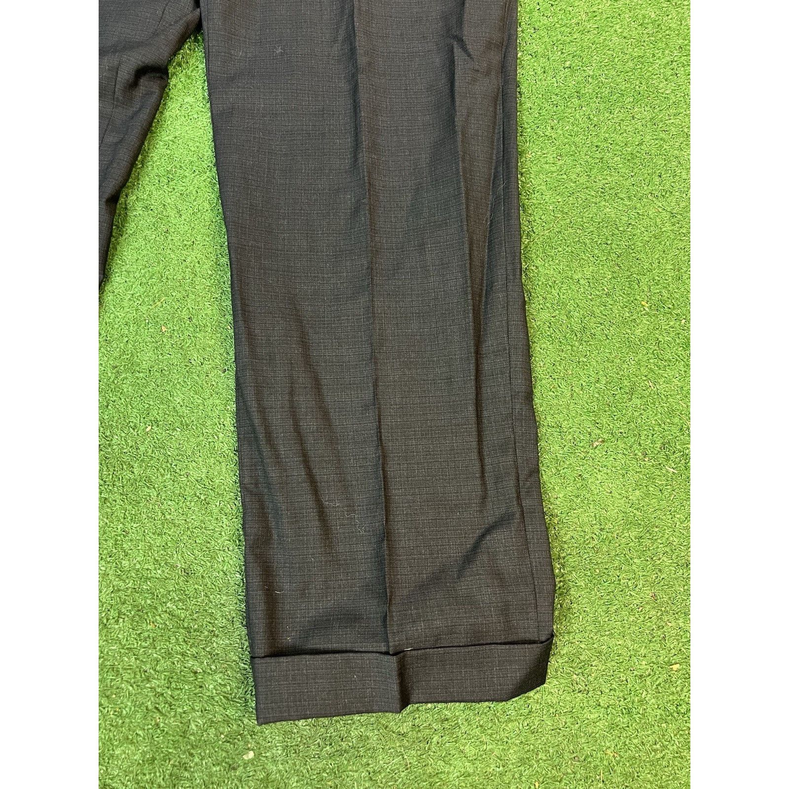 Perry Ellis Perry Ellis Portfolio Black Dress Pants Mens Size 34x31 Size US 34 / EU 50 - 2 Thumbnail