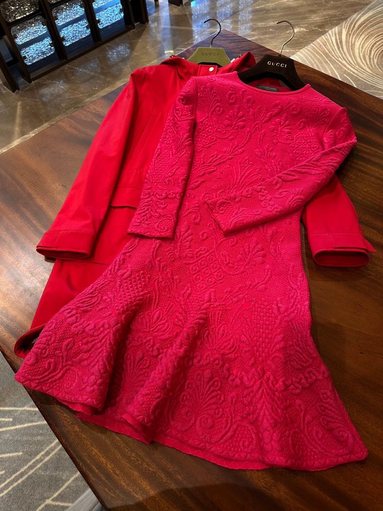 Loro Piana LORO PIANA Rippled red jacket Size XS / US 0-2 / IT 36-38 - 9 Thumbnail