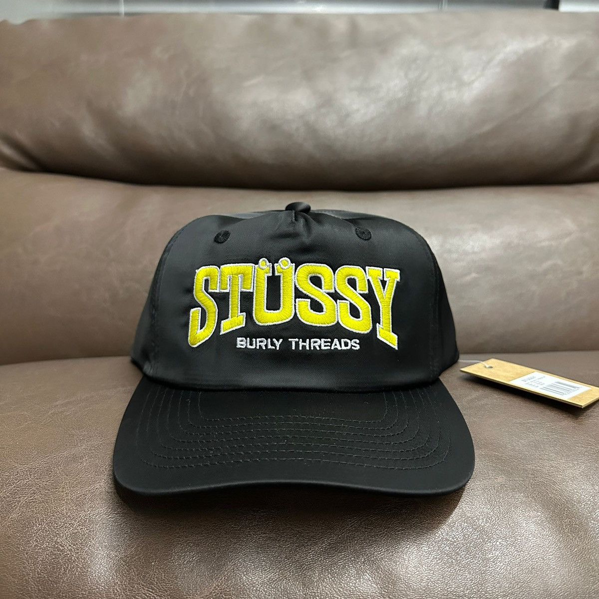 STUSSY MD BURLY THREADS CAP - BLACK