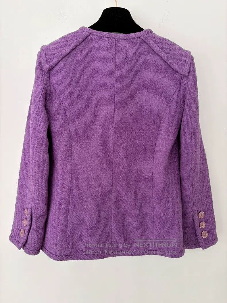 Chanel Chanel Early spring show purple tweed coat Size XXS / US 00 / IT 34 - 2 Thumbnail