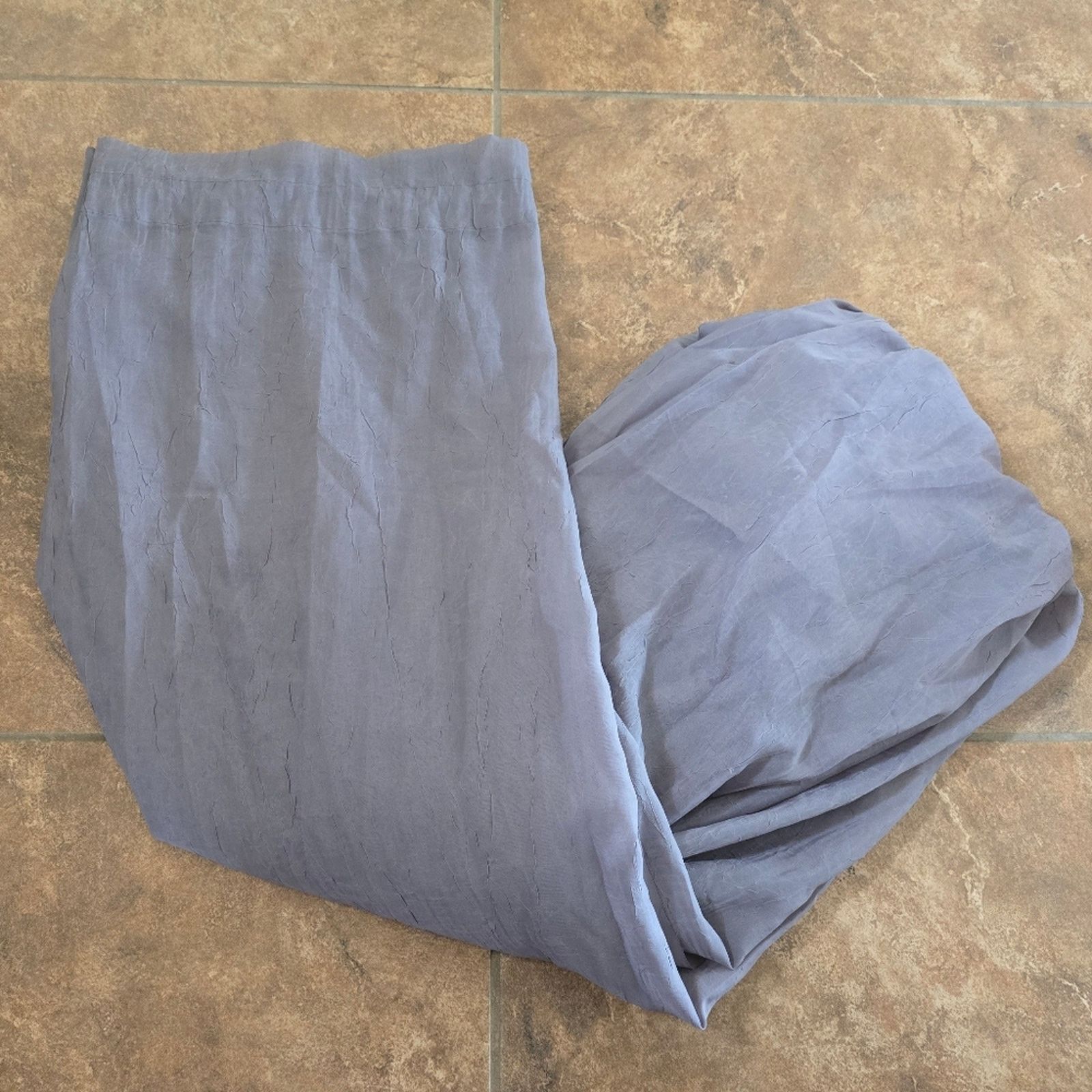 Other Grey Crinkled Lace Curtain Bundle Size ONE SIZE - 2 Thumbnail