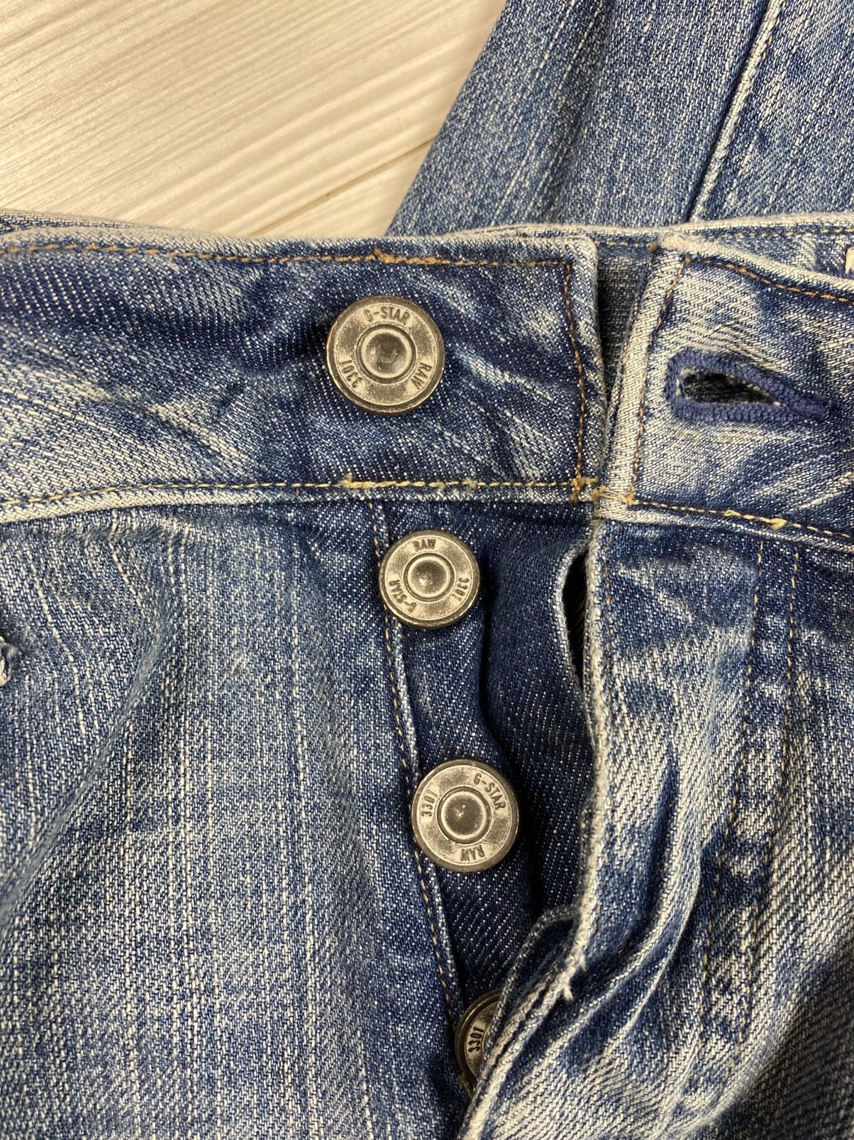 G-Star × Vintage Avant garde flared Gstar raw jeans Historic Glamour style Size 30" / US 8 / IT 44 - 13 Thumbnail