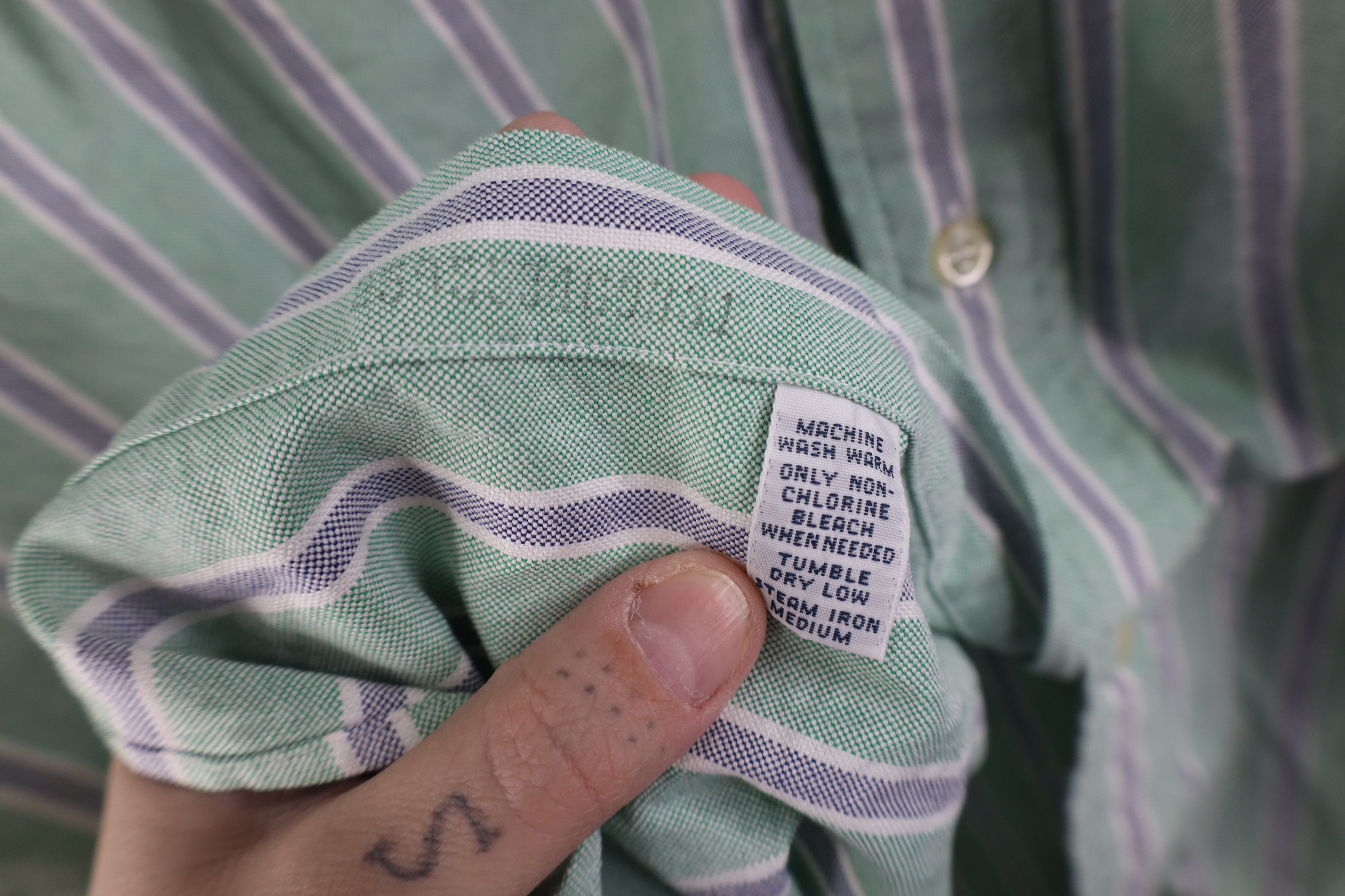 Ralph Lauren × Vintage Vintage 90s Ralph Lauren Yarmouth Oxford Button Shirt Size US M / EU 48-50 / 2 - 10 Thumbnail