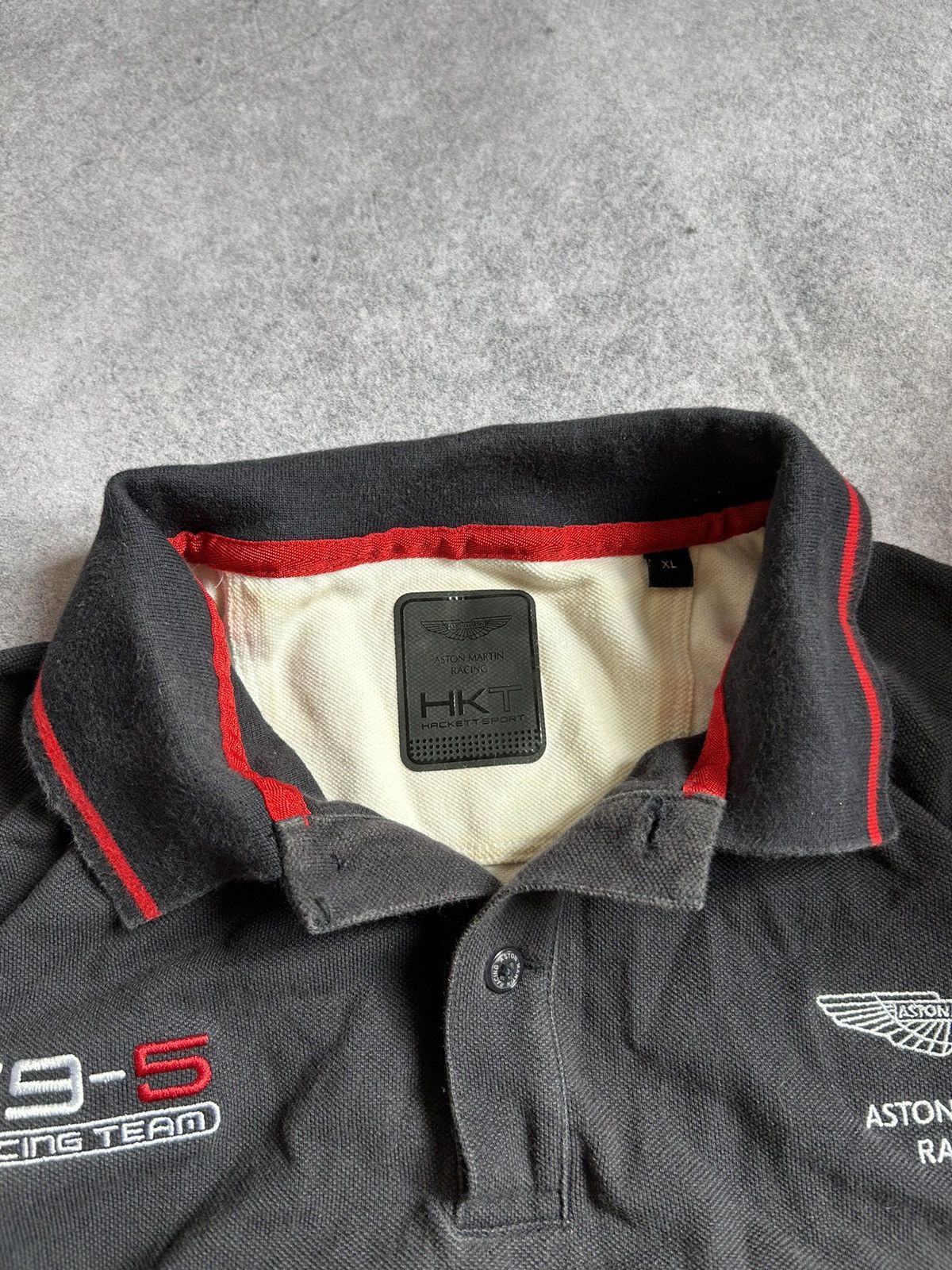 Hackett × Vintage Hackett Racing Aston Martin big logo polos shirt Size US XL / EU 56 / 4 - 3 Thumbnail