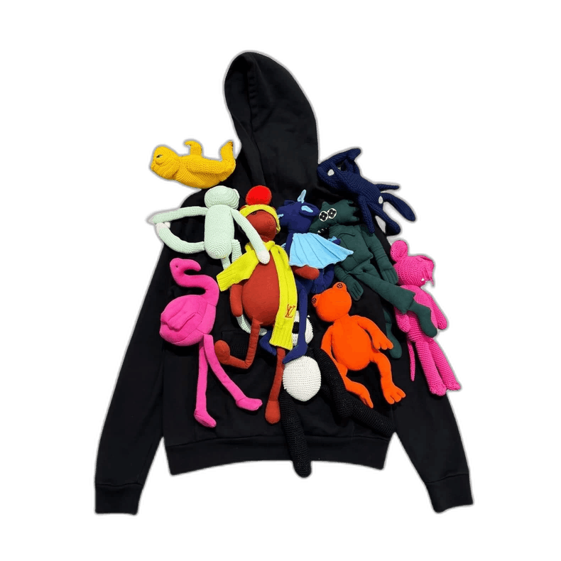 Louis Vuitton Louis Vuitton Doll Hoodie with Colorful Plushes-yf Size US S / EU 44-46 / 1 - 1 Thumbnail
