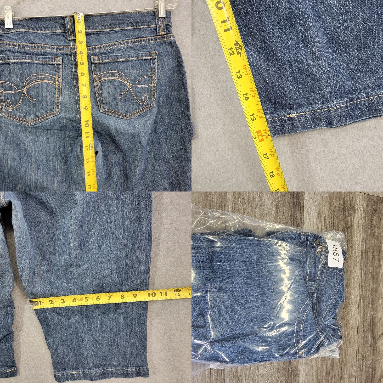 Vintage Cabela's Capris Denim Pants 14 Reg Women's Casual Cotton Denim Capri Pants Blue 21 in Inseam XS? Size 36" / US 14 / IT 50 - 8 Thumbnail