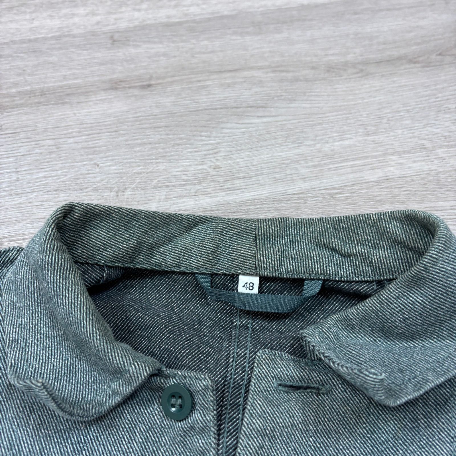 Vintage Vintage Swiss Army Denim Twill Work Shirt Jacket Shacket 48 Size US XL / EU 56 / 4 - 9 Thumbnail