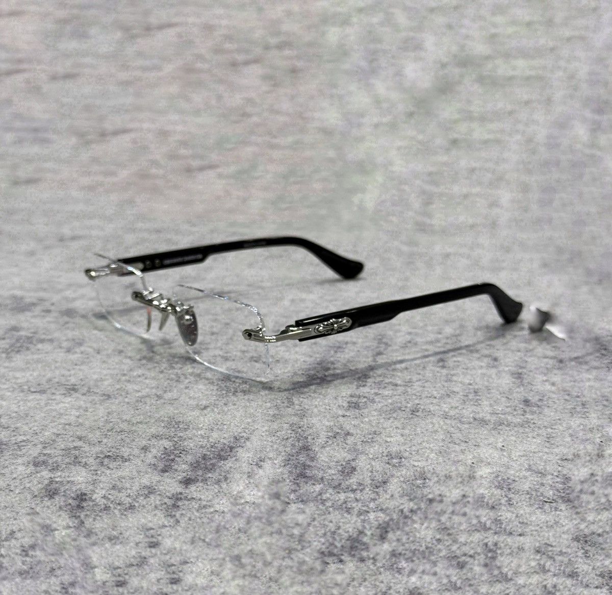 Chrome Hearts CHROME HEARTS DEEP I SHINY SILVER/BLACK Size ONE SIZE - 1 Thumbnail