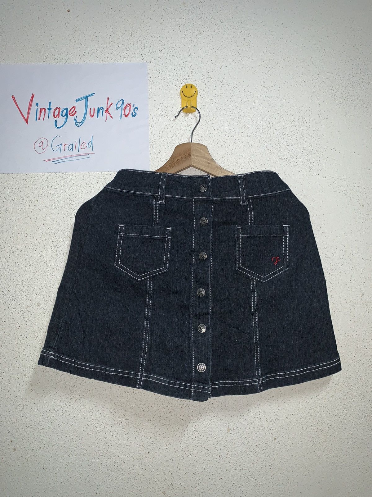 image of Vintage 90’S Fiorucci Mini Skirt in Black, Women's (Size 26)