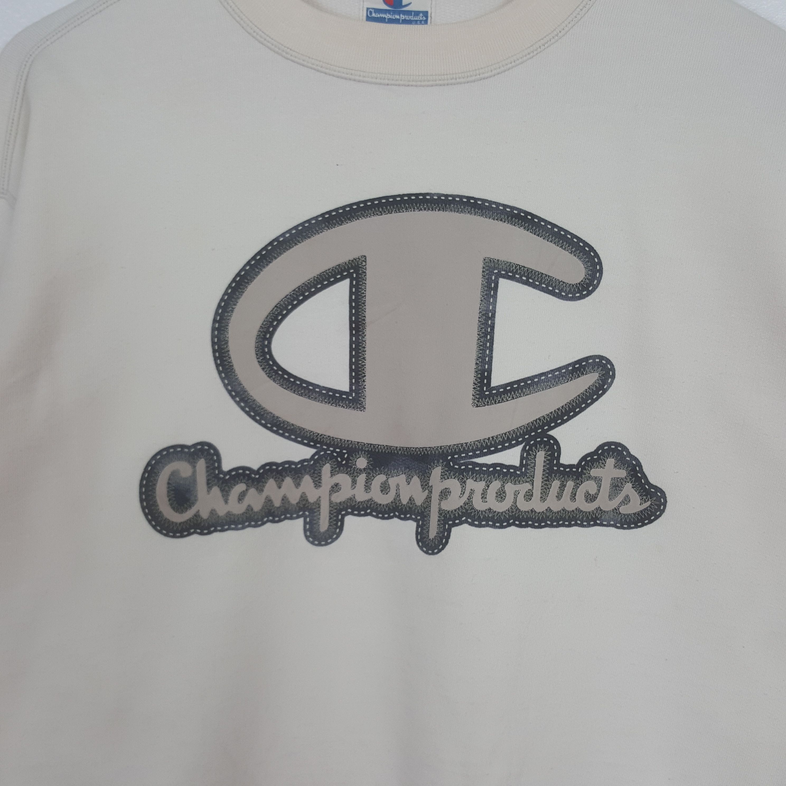 Champion Vintage Champion Products Big Logo Boxy Sweatshirt C313N20 Size US L / EU 52-54 / 3 - 2 Thumbnail