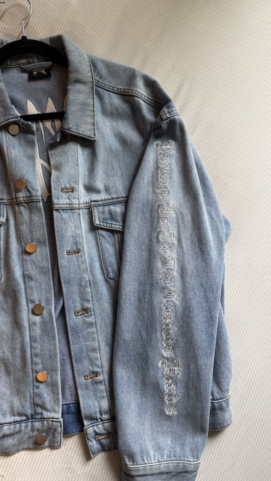 Revenge Revenge Embroidered Denim Jacket Size US L / EU 52-54 / 3 - 4 Thumbnail