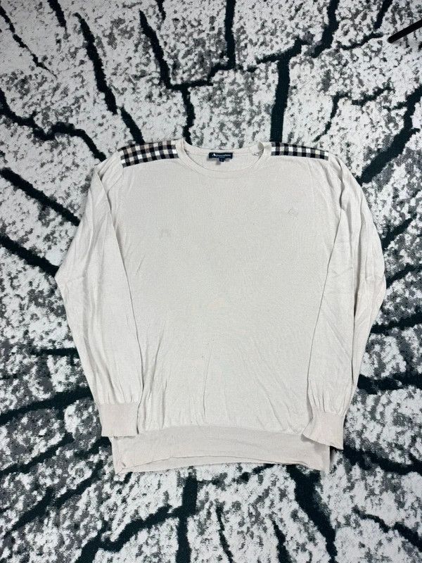Aquascutum Aquascutum sweater cream beige pattern L Size US L / EU 52-54 / 3 - 1 Thumbnail