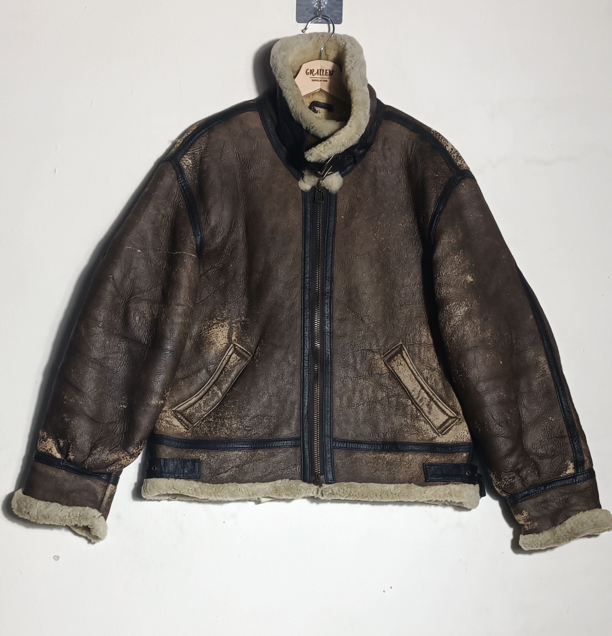Man Made In Australia 🔥🔥B 3 AMERICAN MILITARY WEAR SHEEP SKIN Size US L / EU 52-54 / 3 - 1 Thumbnail