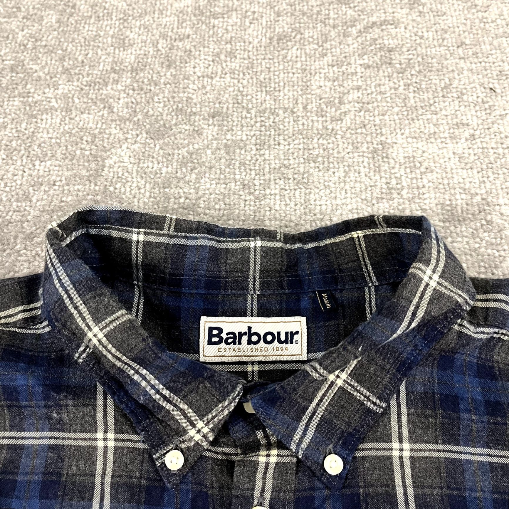 Barbour VINTAGE Barbour Shirt Men 2XL Long Sleeve Highland Check Button-Down Casual Designer Size US XXL / EU 58 / 5 - 4 Thumbnail