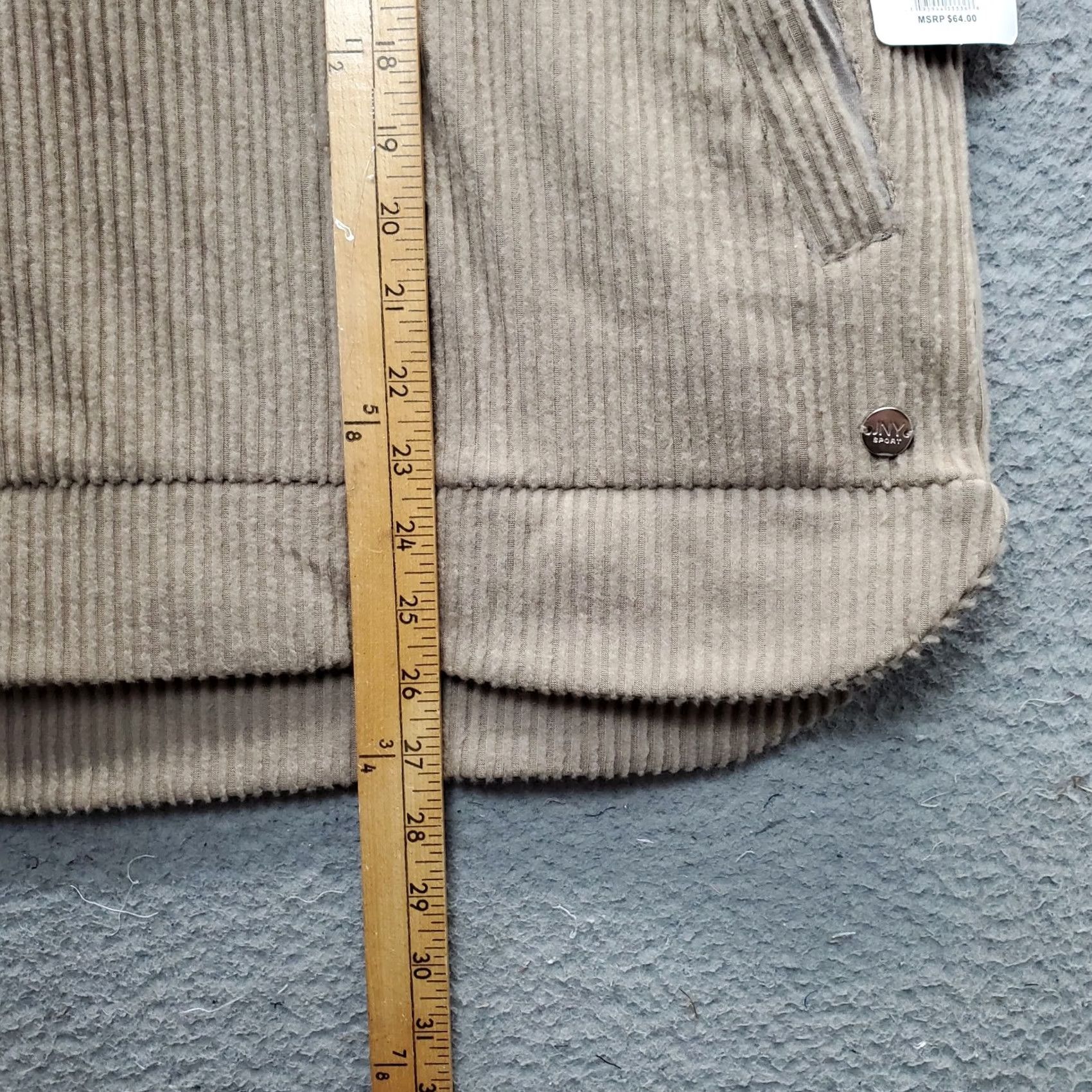 Jones New York Jones New York Hoodie Women XL Brown Stretch Sport Rib Thumb Hole Sleeve 1/4 Zip - Womens XL Brown Hoodie Size XL / US 12-14 / IT 48-50 - 6 Thumbnail