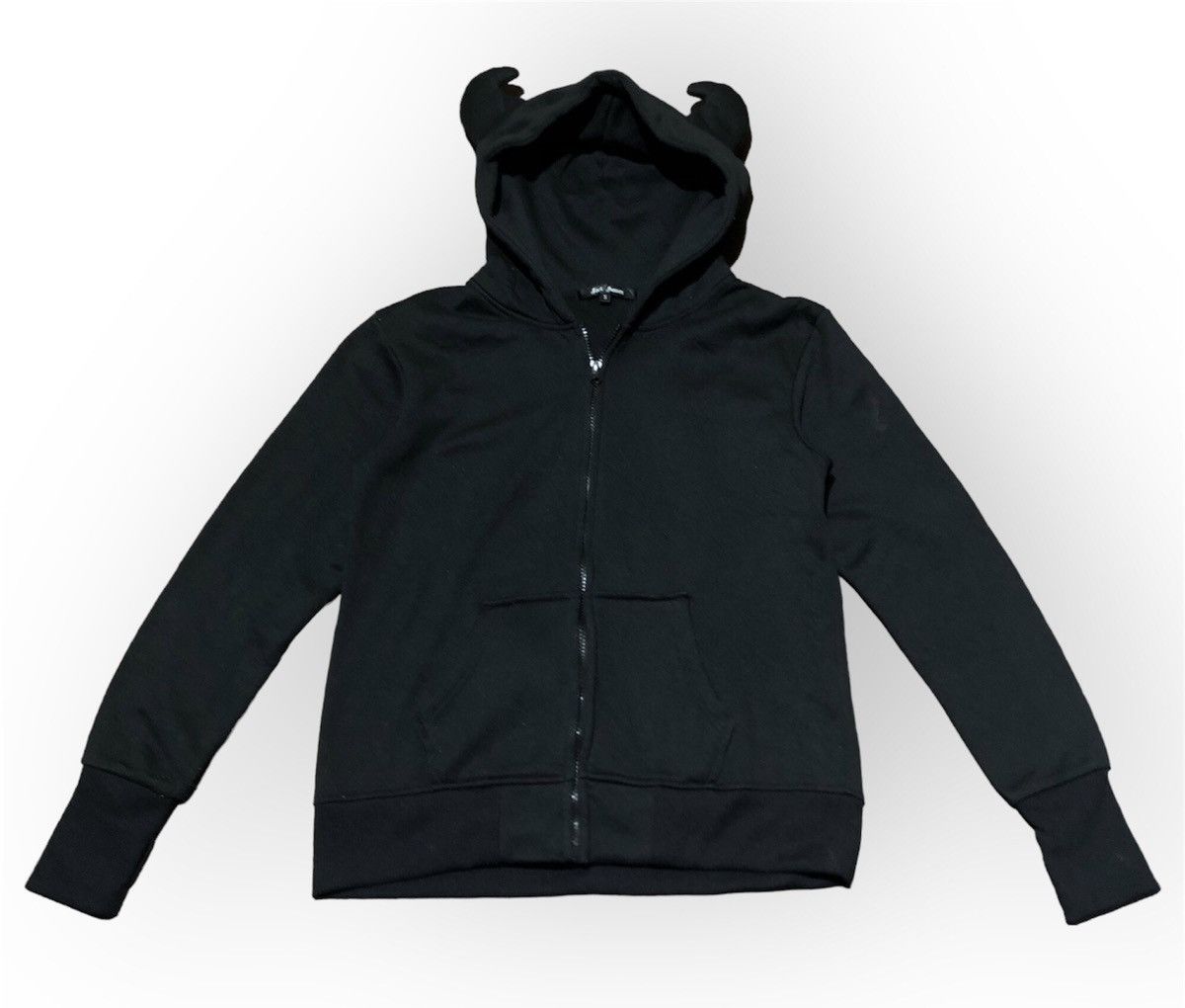 Japanese Brand × Vintage Vintage Black Devil Hoodie Japanese Brand Size US M / EU 48-50 / 2 - 1 Thumbnail