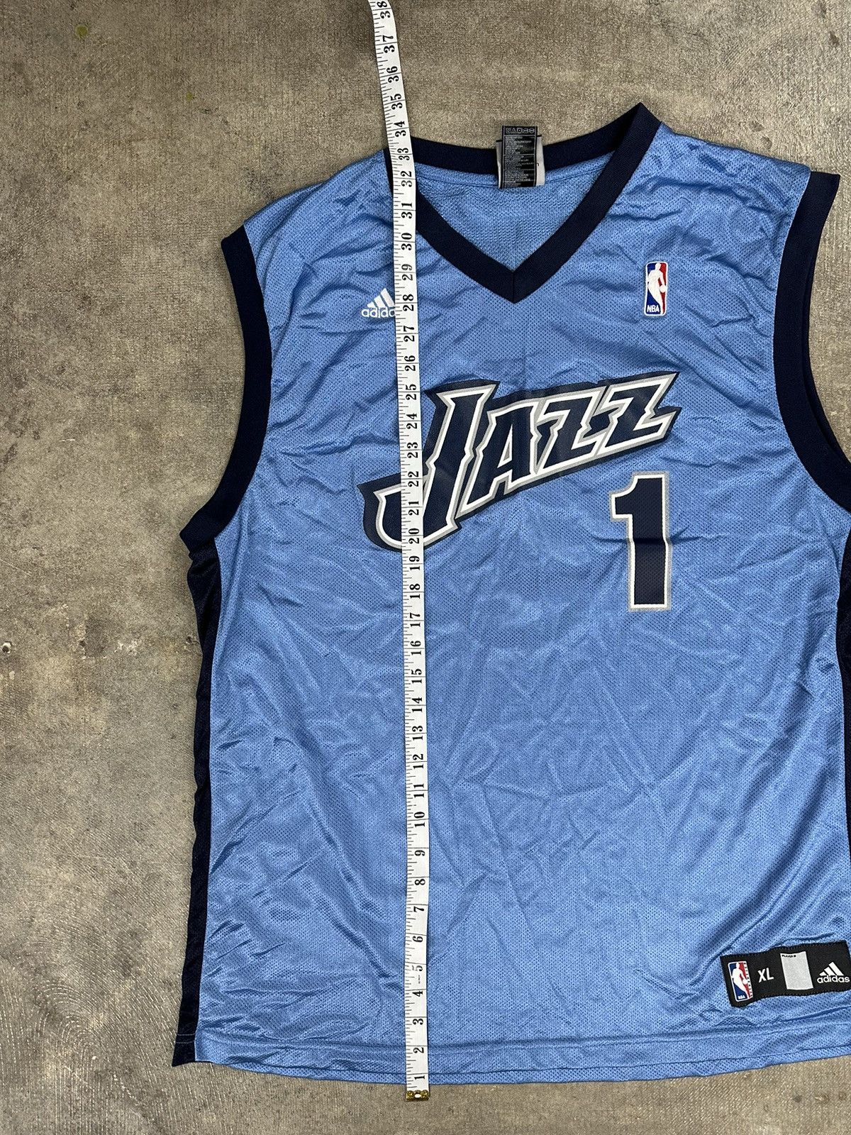 Adidas × NBA × Vintage Vintage Y2K 00s Adidas Utah Jazz Nationwide Jersey Size US XL / EU 56 / 4 - 11 Thumbnail