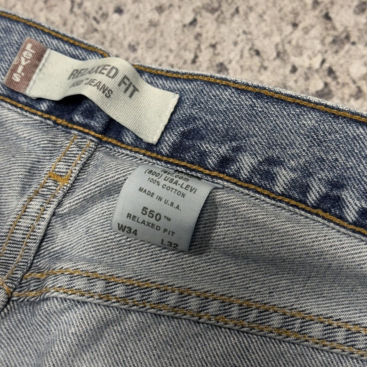 Levi's Vintage Levi’s 550 Relaxed Fit Made in USA Denim Jeans Size US 34 / EU 50 - 7 Thumbnail