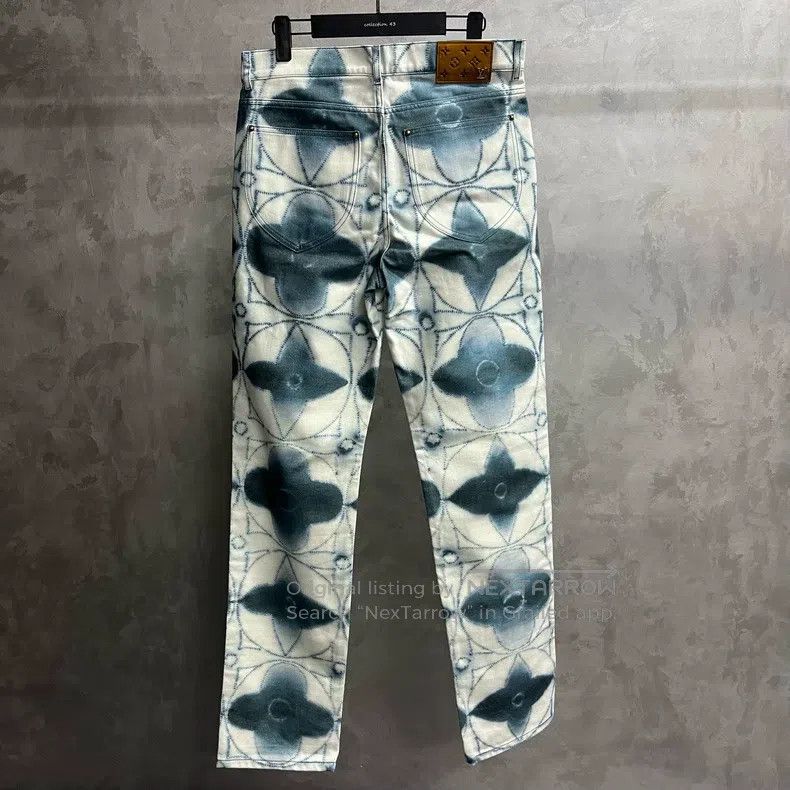 Louis Vuitton Louis Vuitton Blue skein print casual jeans Size US 32 / EU 48 - 6 Thumbnail